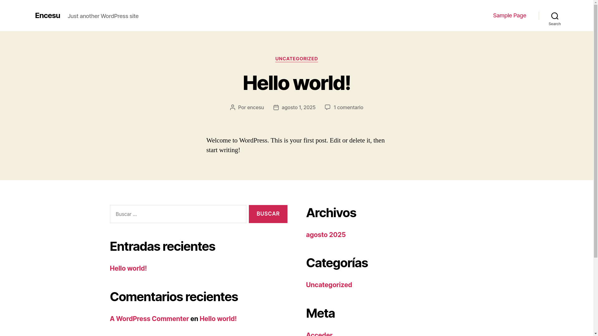 website screenshot of https://encesu.eu/