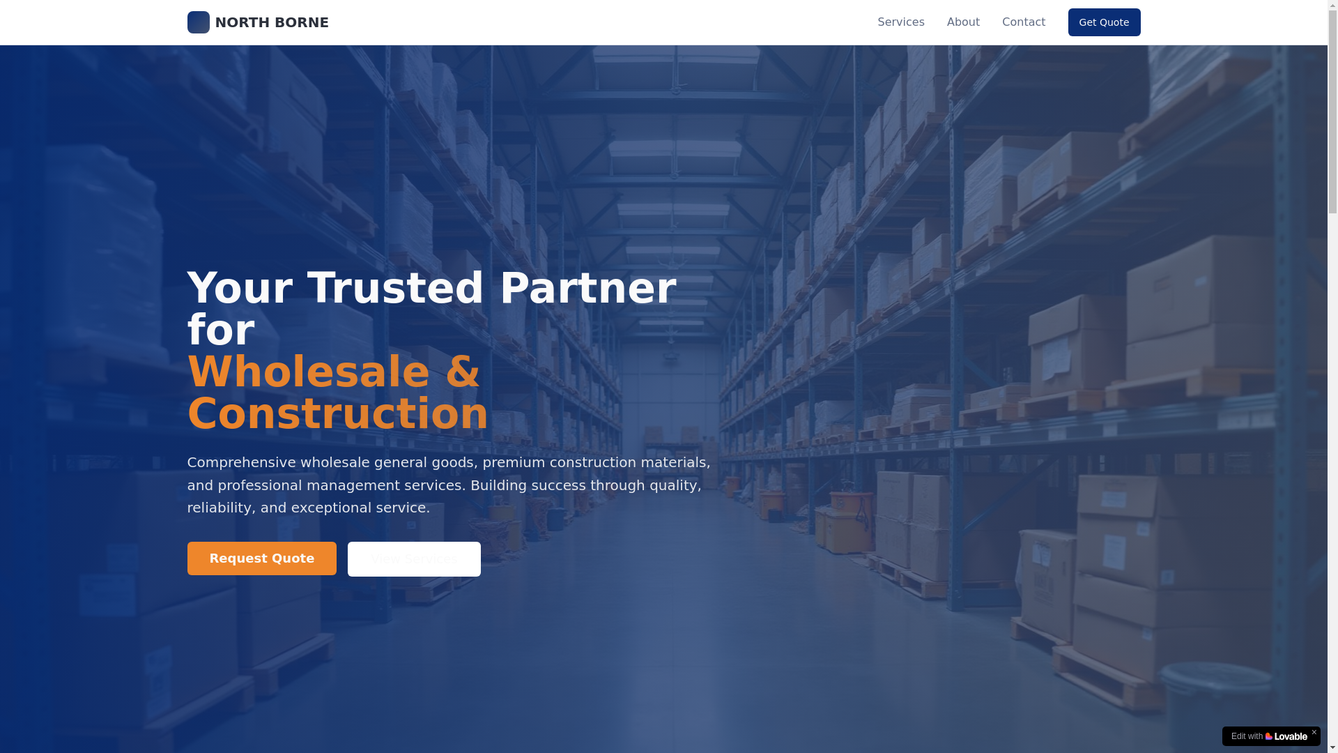 website screenshot of https://northborne.net/