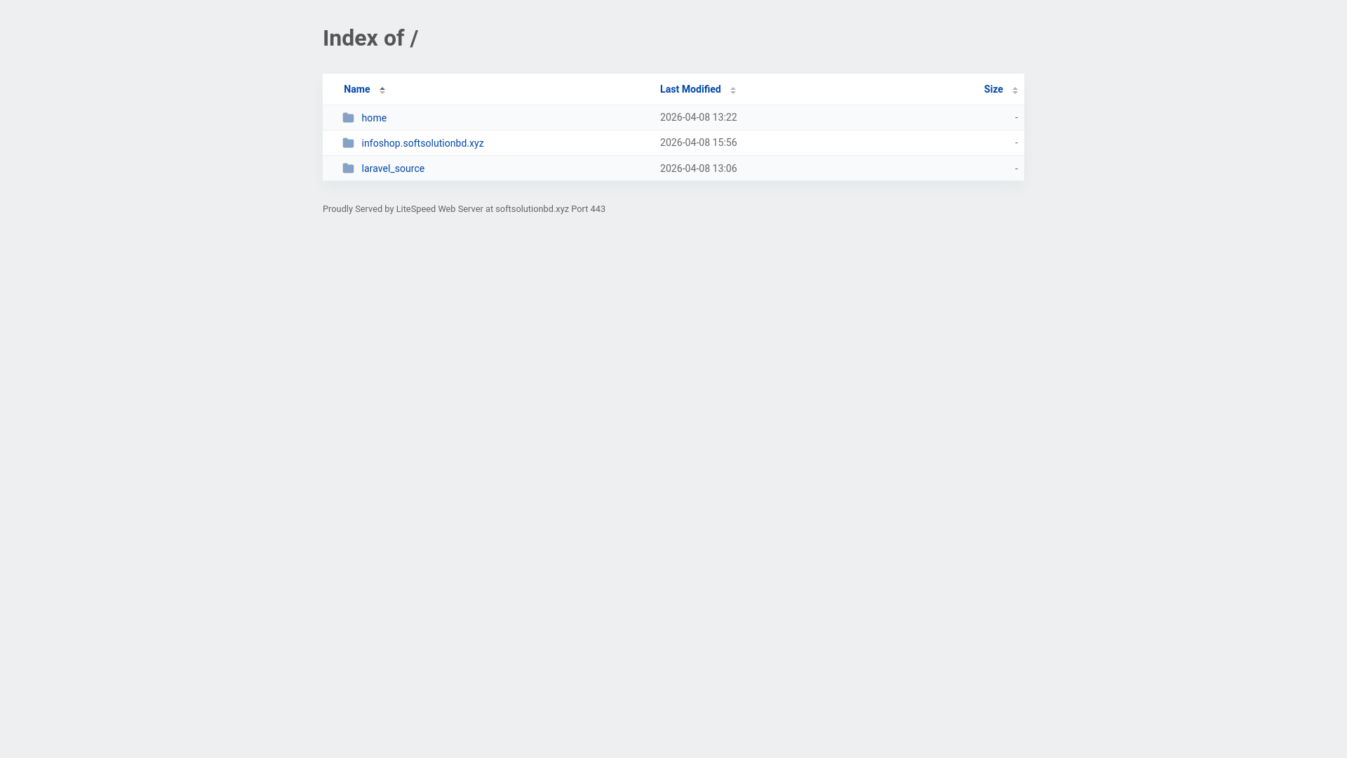 website screenshot of https://softsolutionbd.xyz