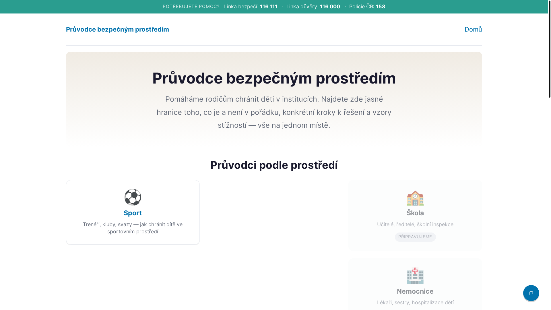 website screenshot of https://pruvodce.pages.dev/