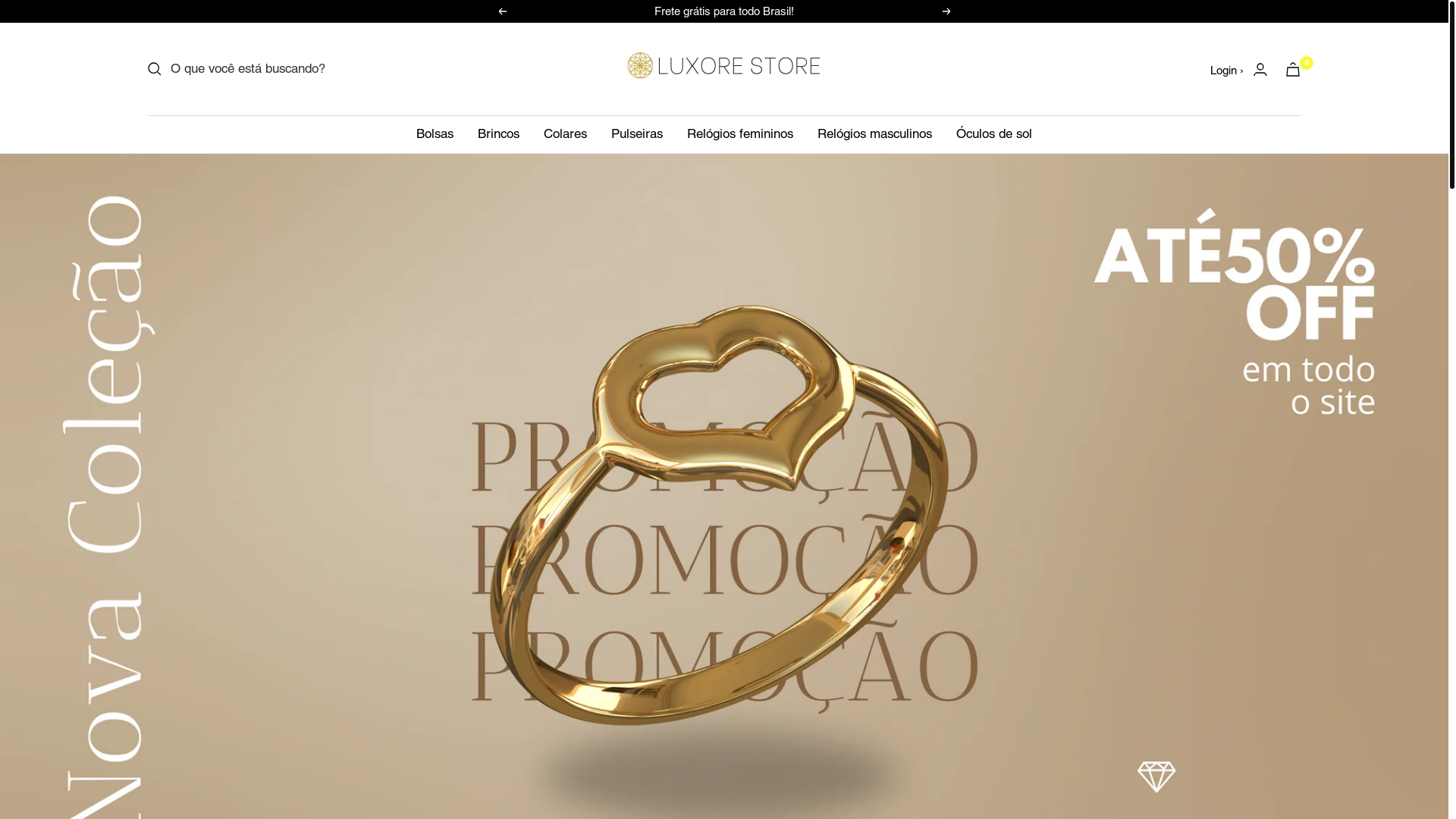 website screenshot of https://rareluxstore.com.br/