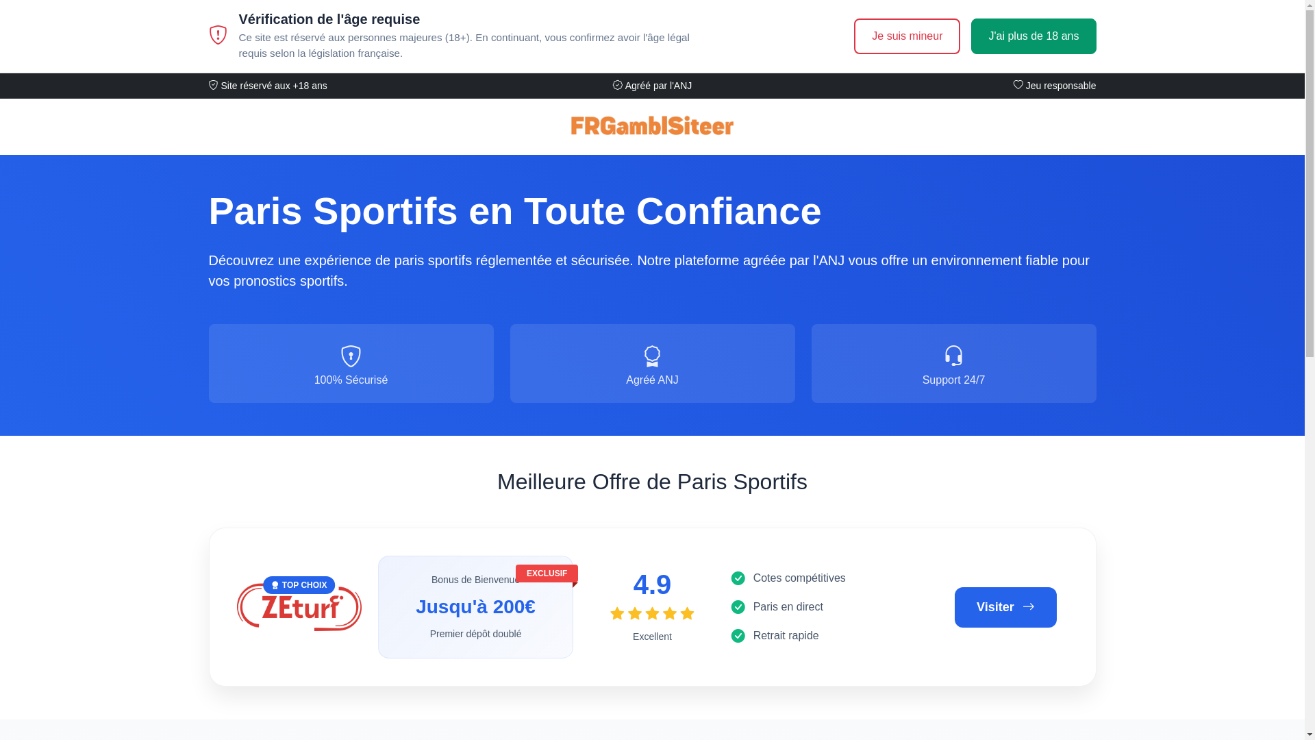 website screenshot of https://frgamblsiteer.com/