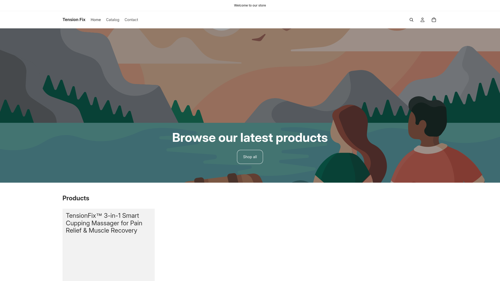 website screenshot of https://tensionfix.com