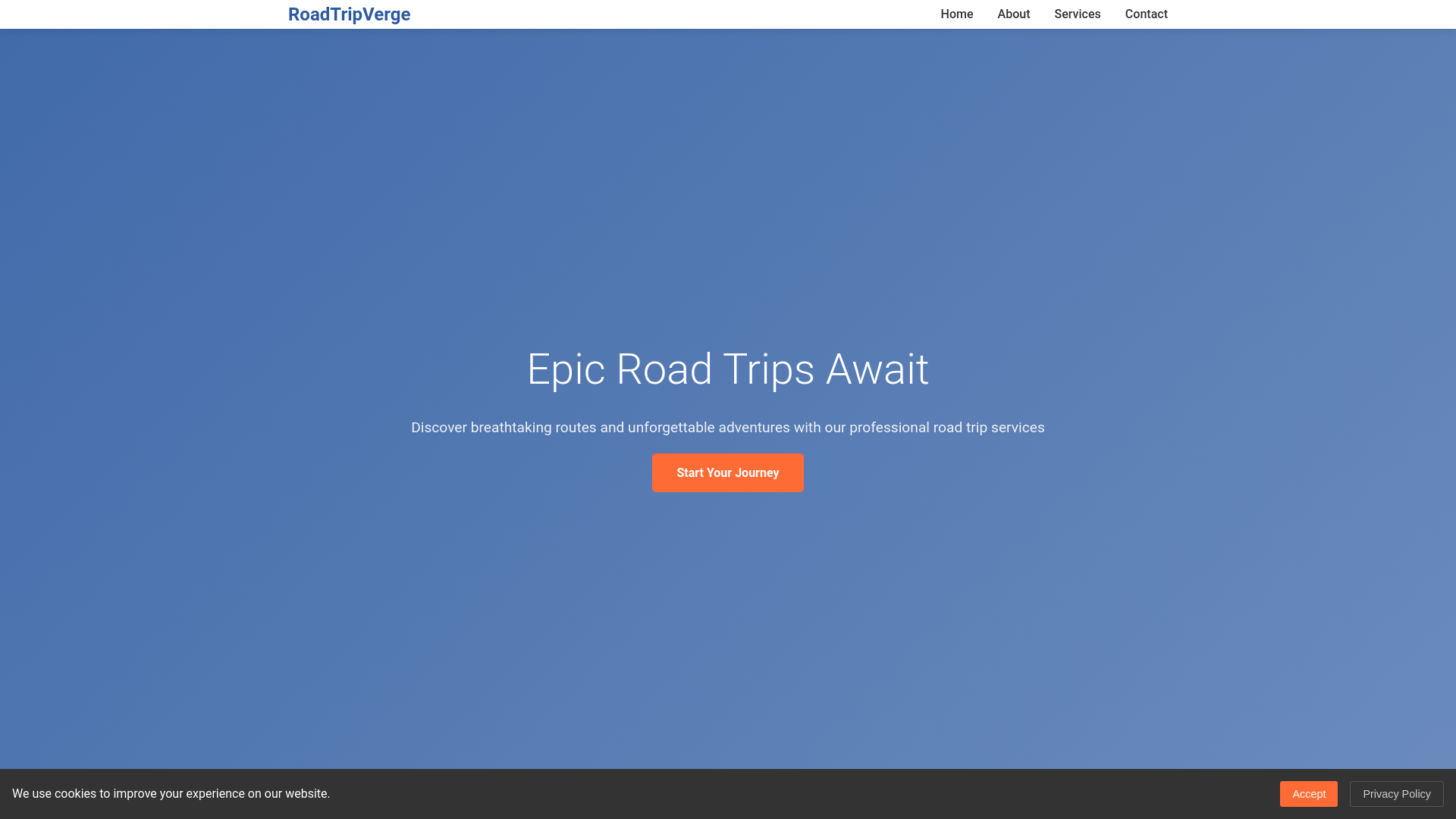 website screenshot of https://roadtripverge.sbs/