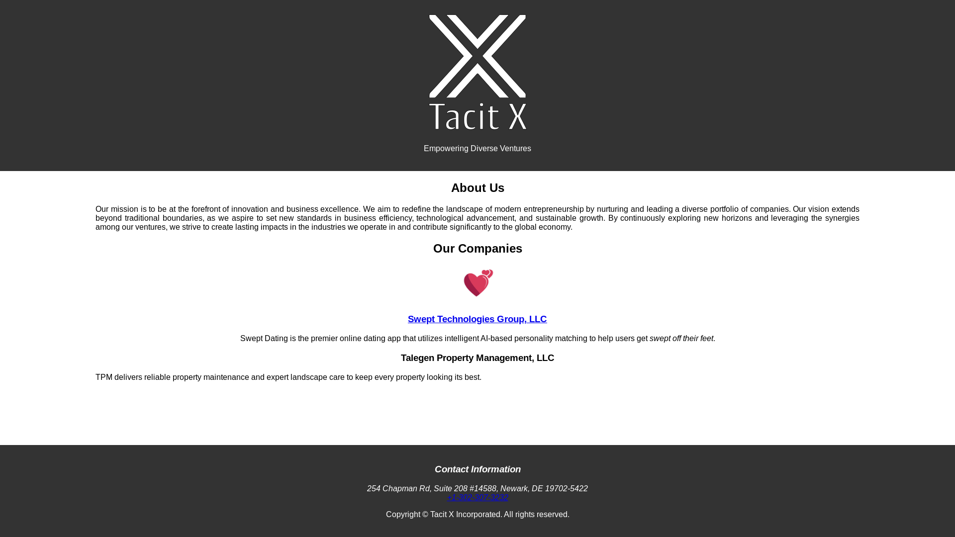website screenshot of https://tacitx-com.pages.dev/