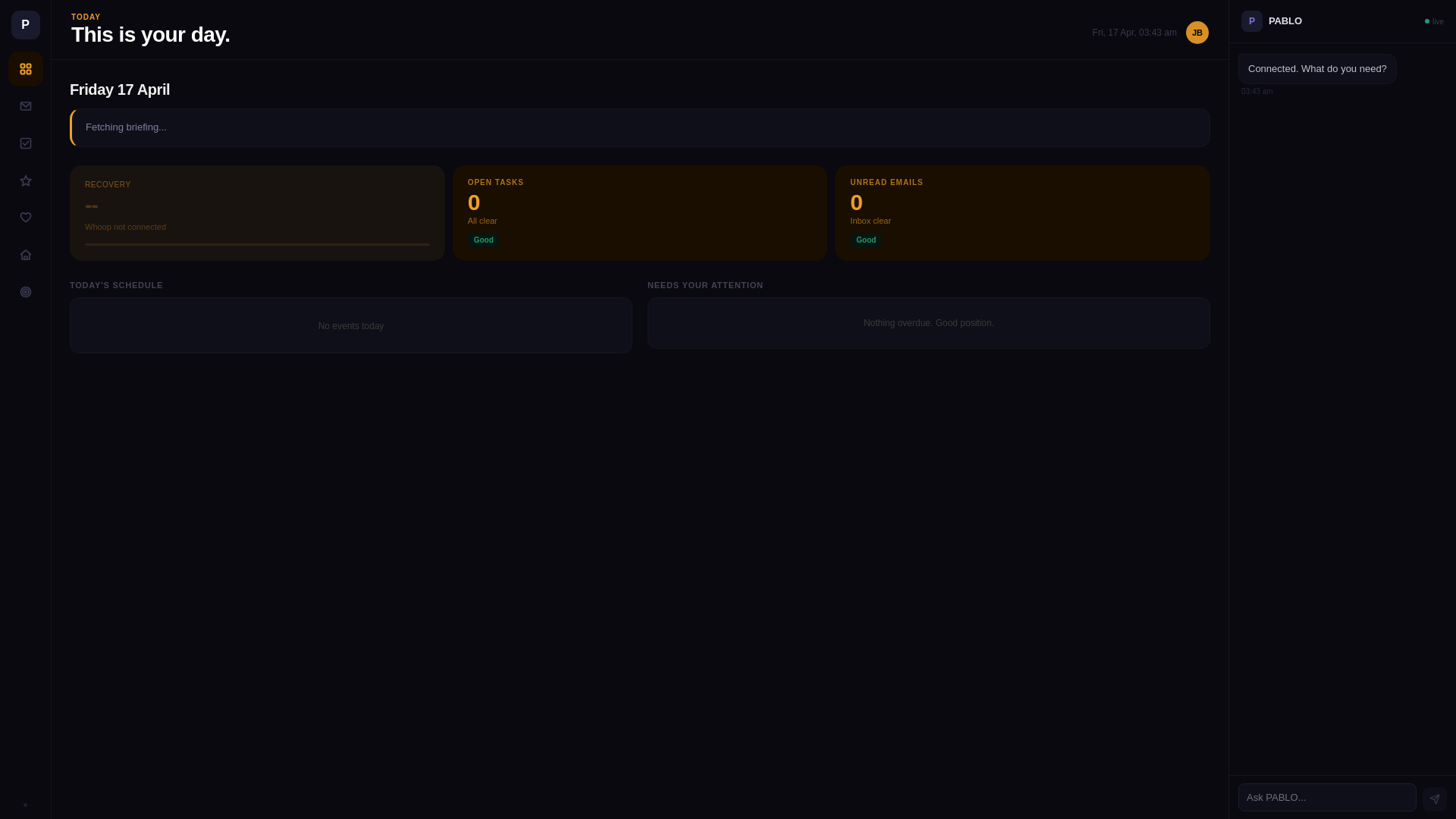 website screenshot of https://pablo-dashboard.pages.dev/
