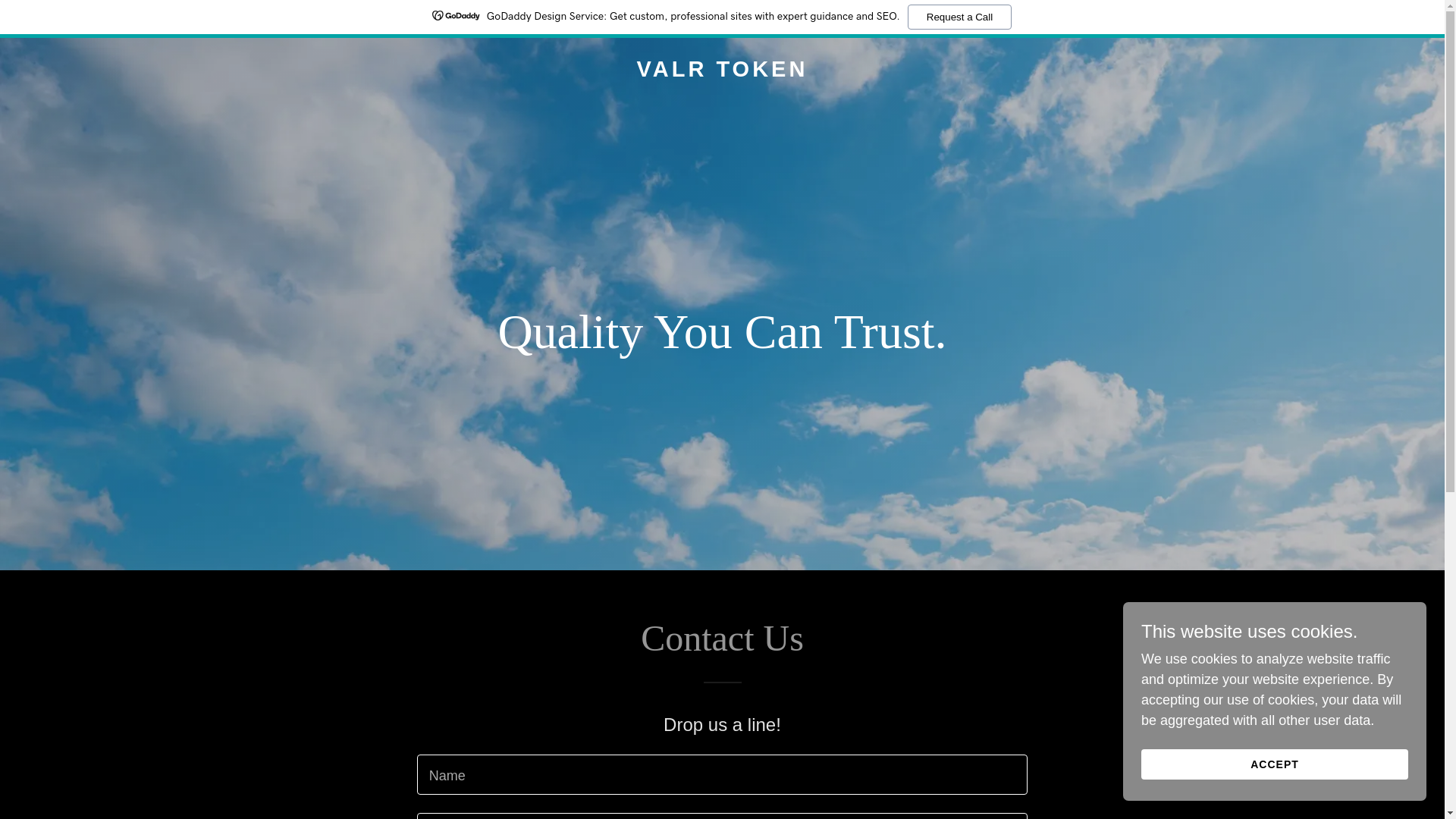 website screenshot of https://valrtoken.com/