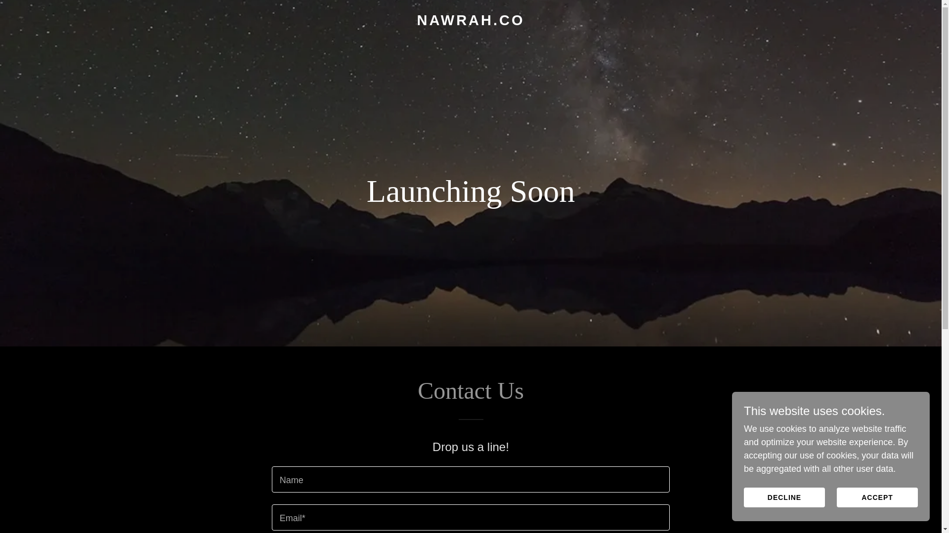 website screenshot of https://nawrah.co/
