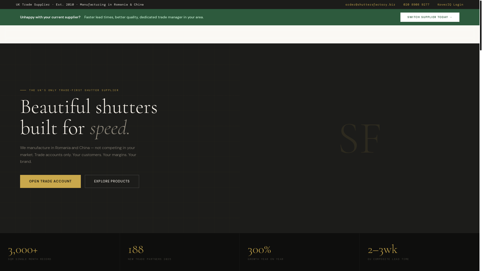 website screenshot of https://shutters-factory.pages.dev/