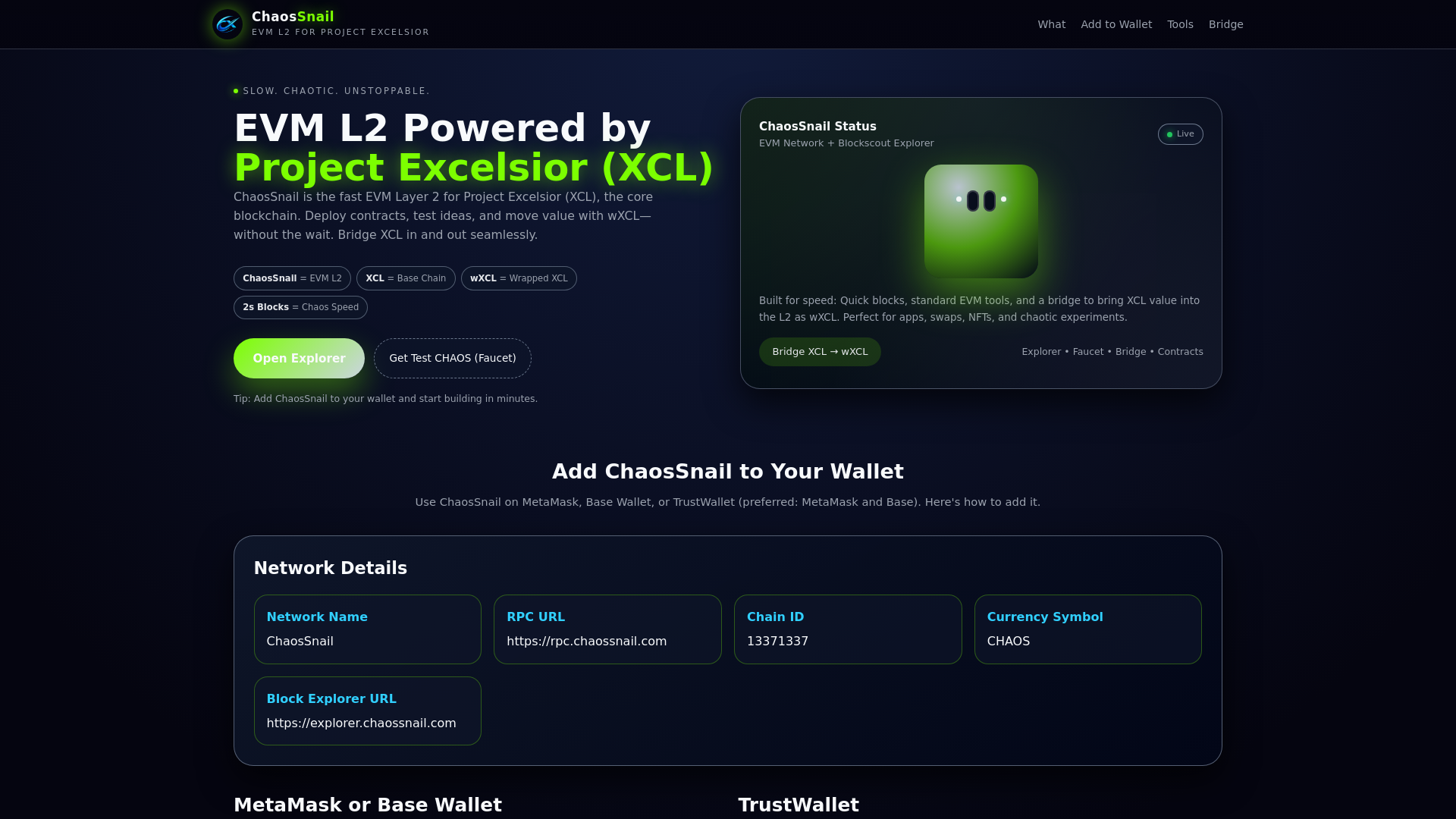 website screenshot of https://chaossnail.org.coachbolton.com/