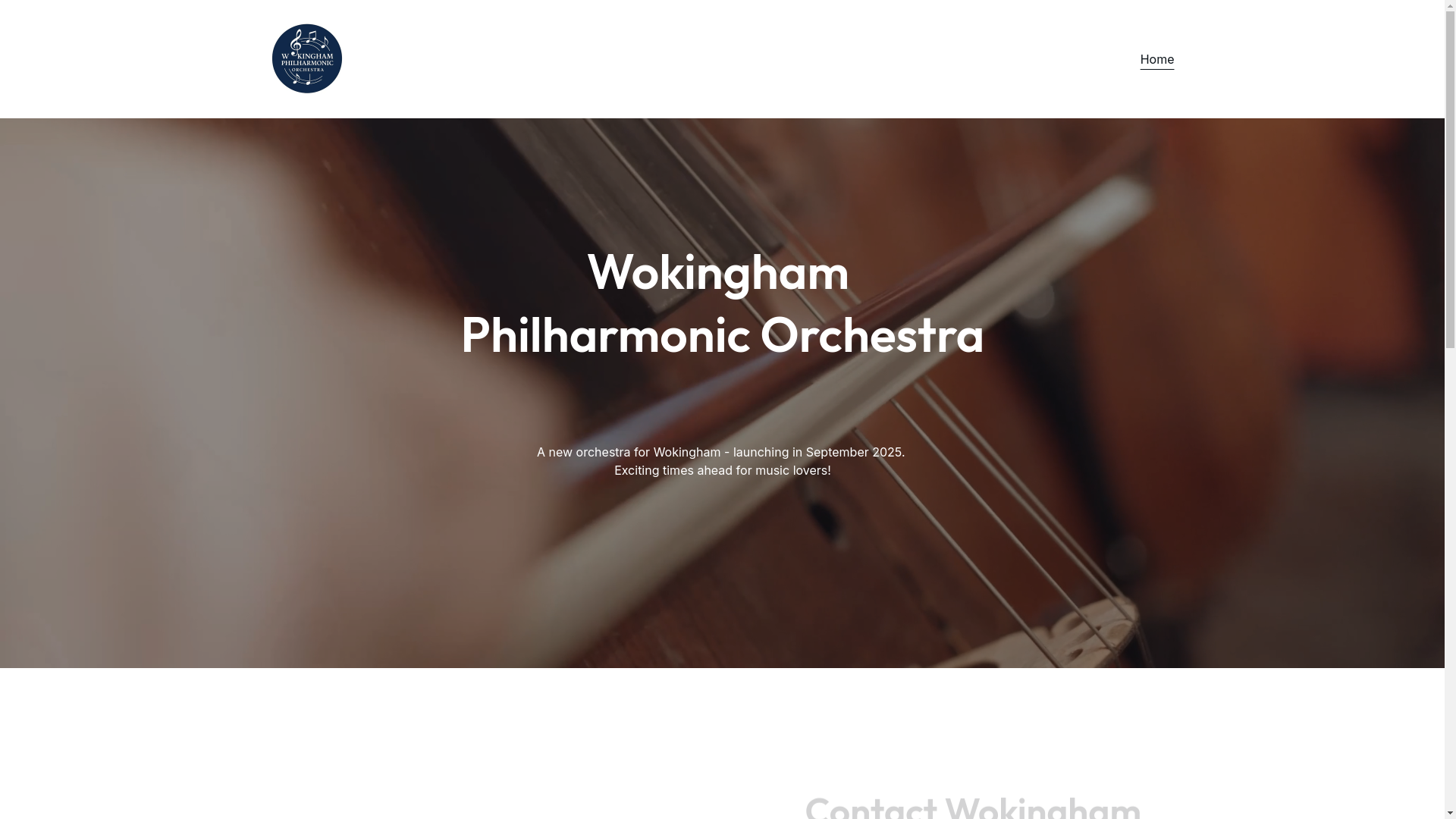 website screenshot of https://wokinghamphilharmonic.org/
