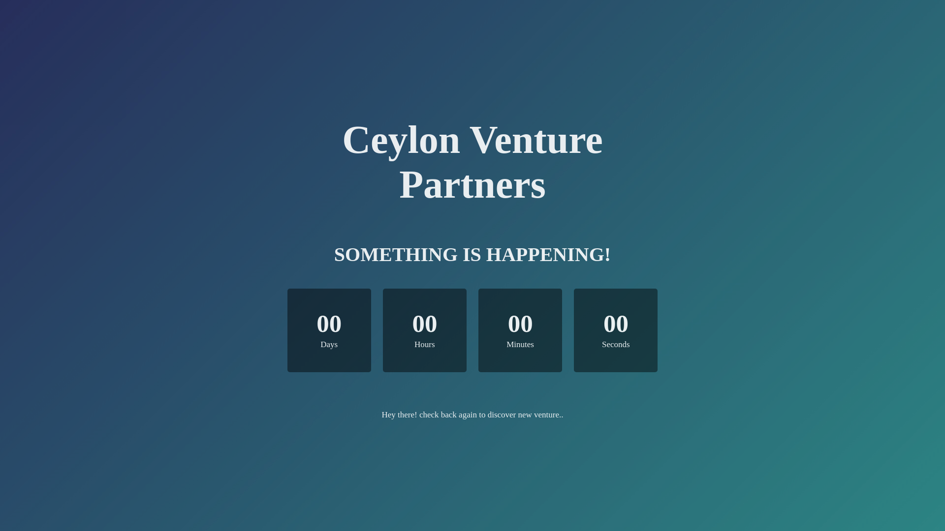 website screenshot of https://ceylonventurepartners.com/