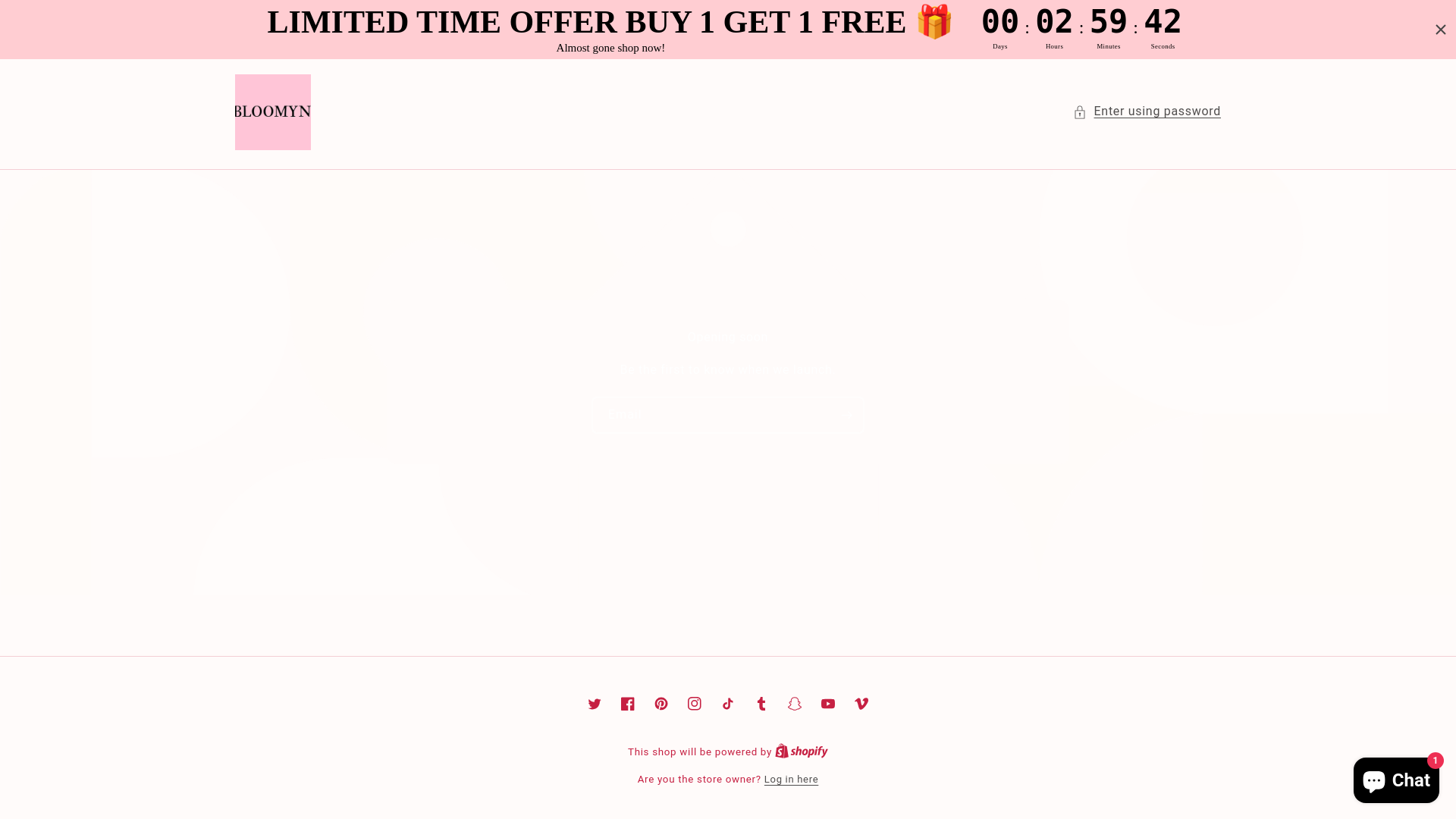 website screenshot of https://bloomyn.org/