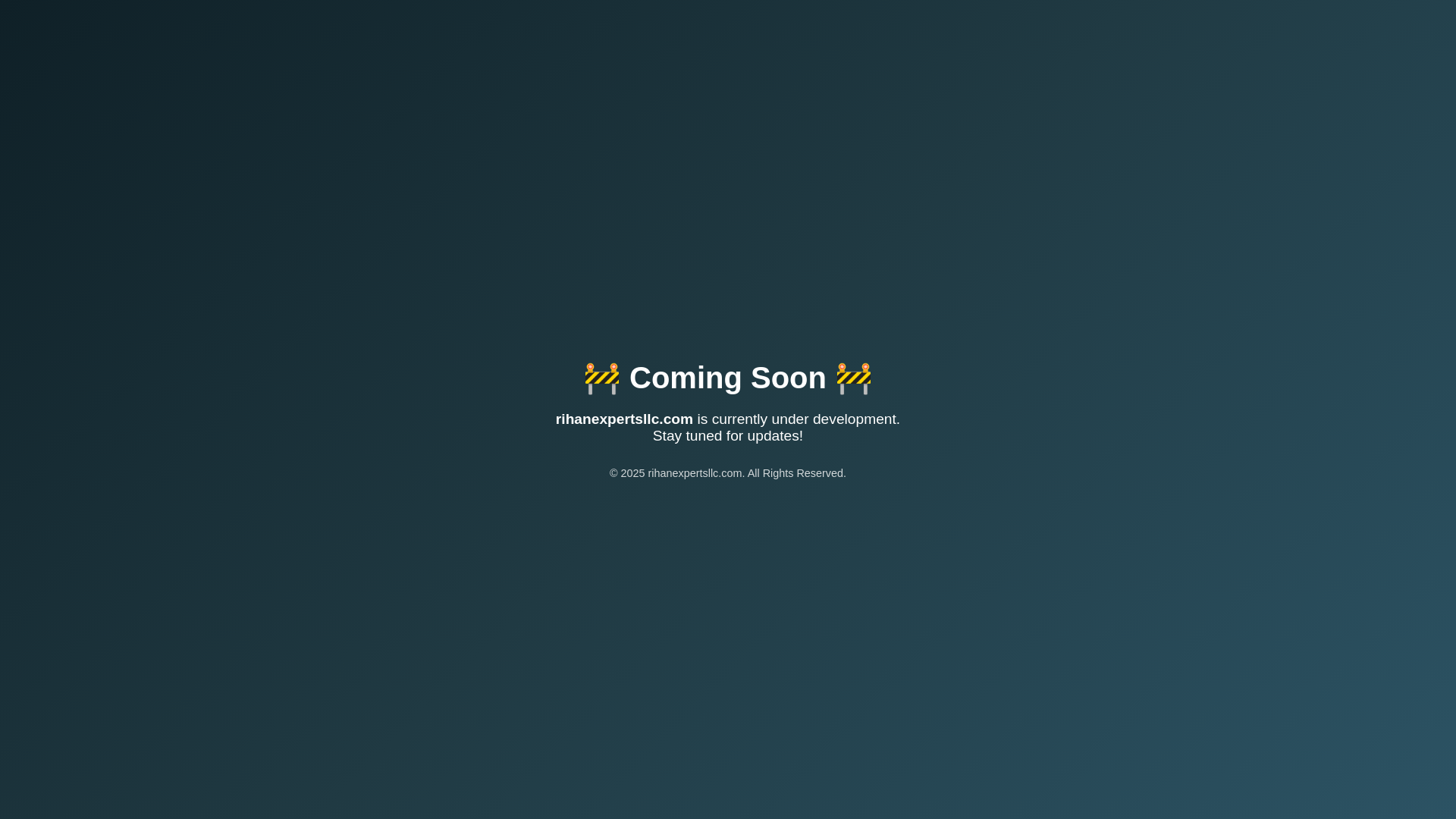 website screenshot of https://rihanexpertsllc.com/