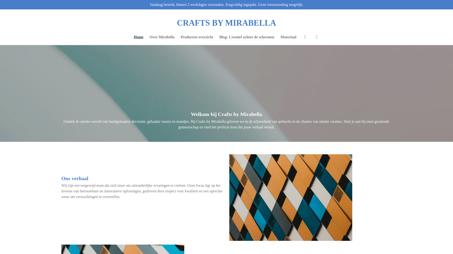 website screenshot of https://craftsbymirabella.be/