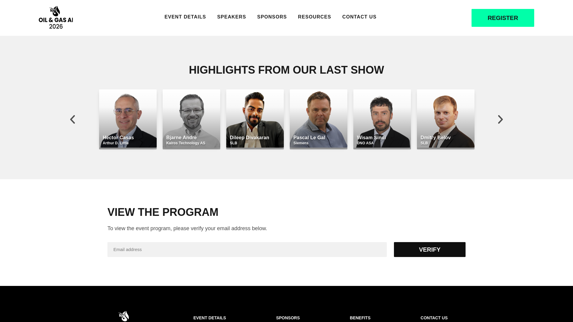 website screenshot of https://www.middleeast.oil-gas-ai.com/agenda