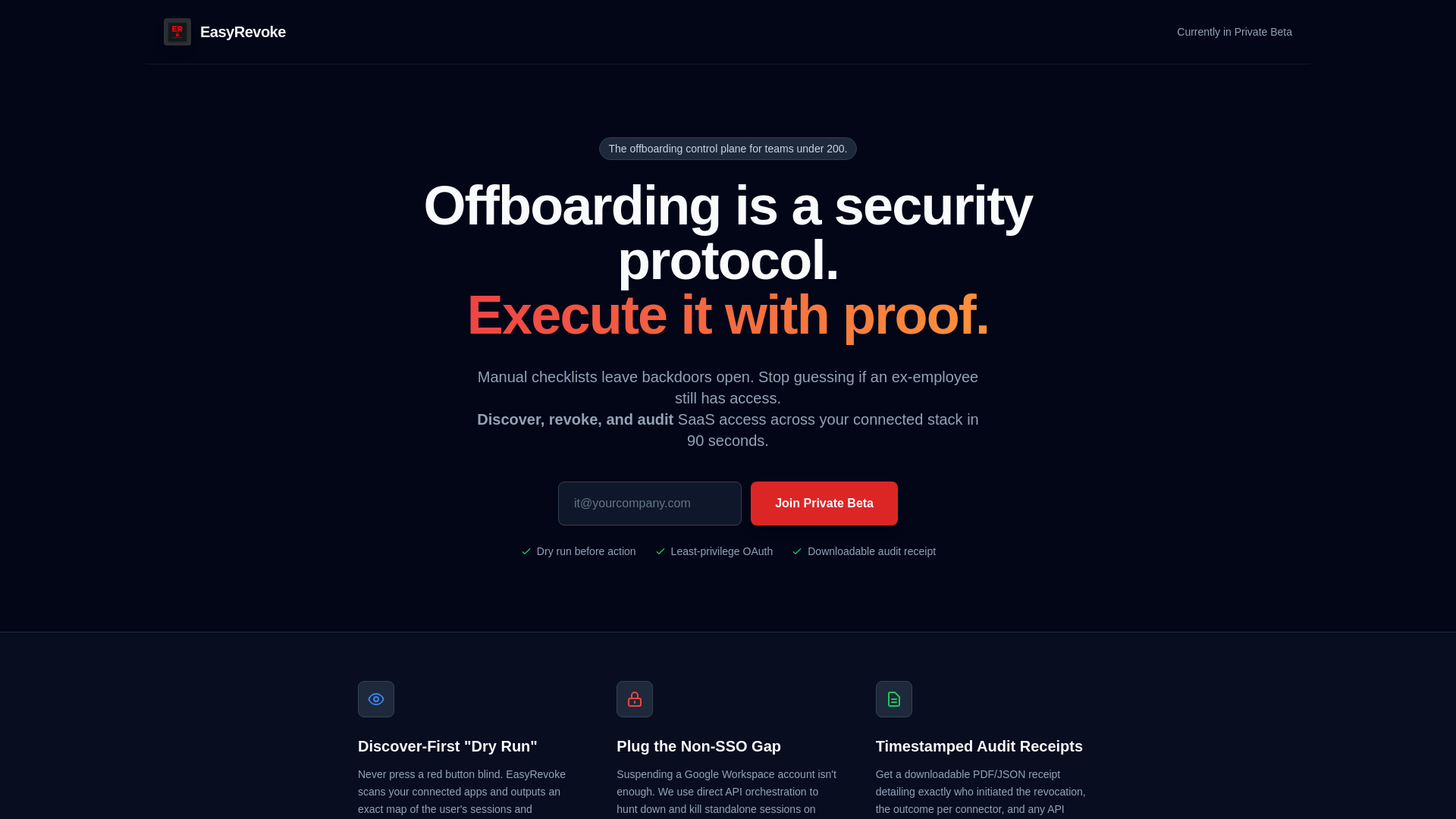 website screenshot of https://easyrevoke.com/