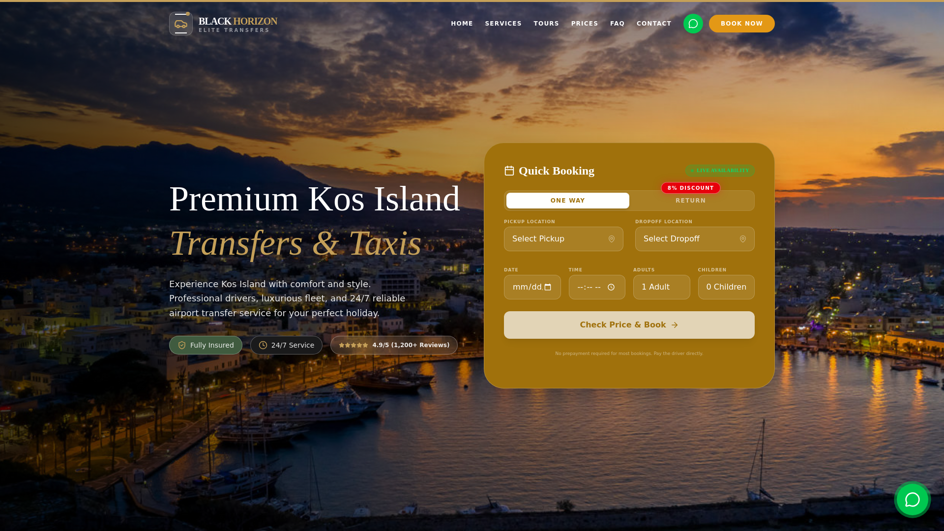 website screenshot of https://blackhorizon.services/