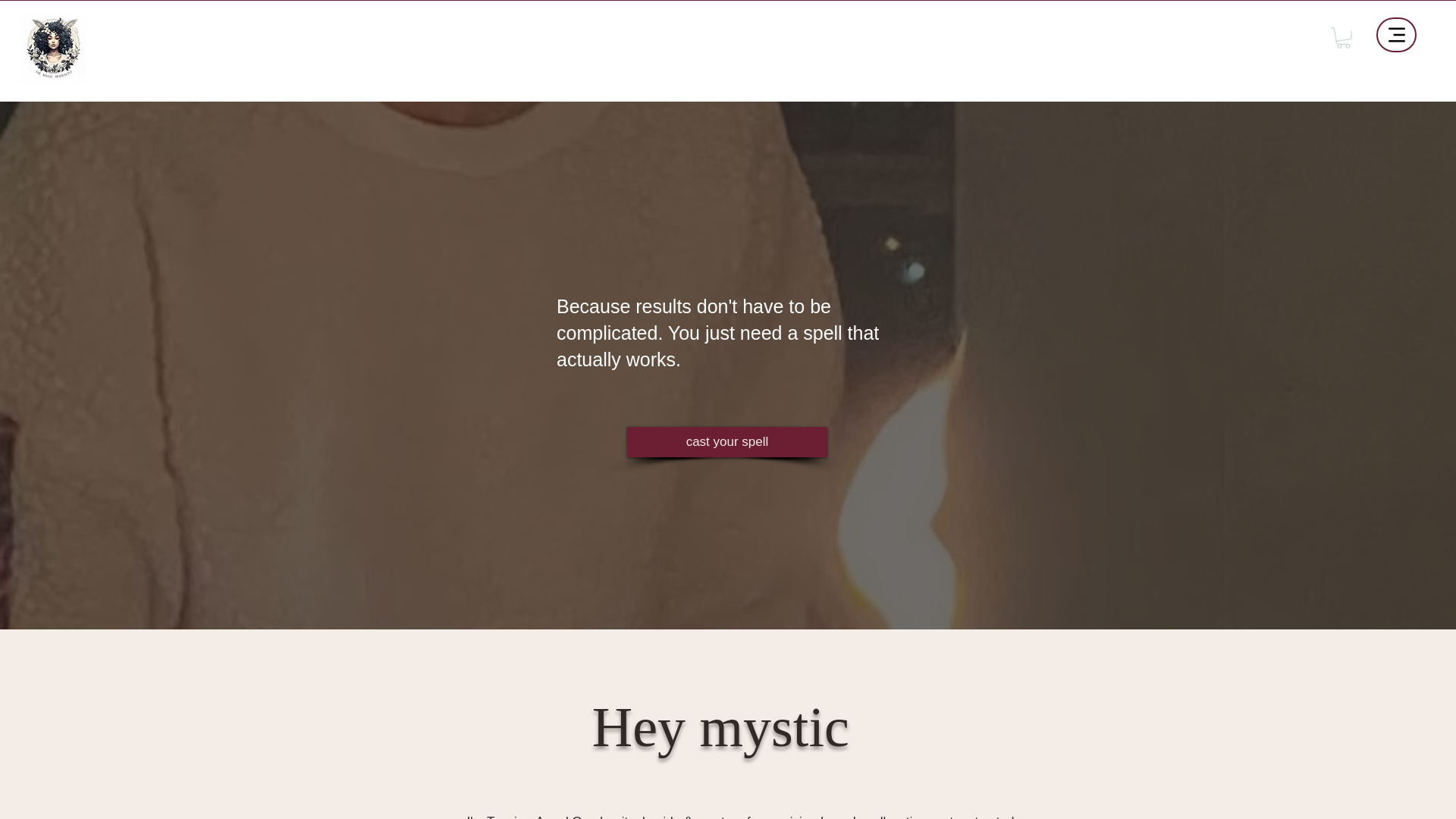 website screenshot of https://teyairashalee.com/