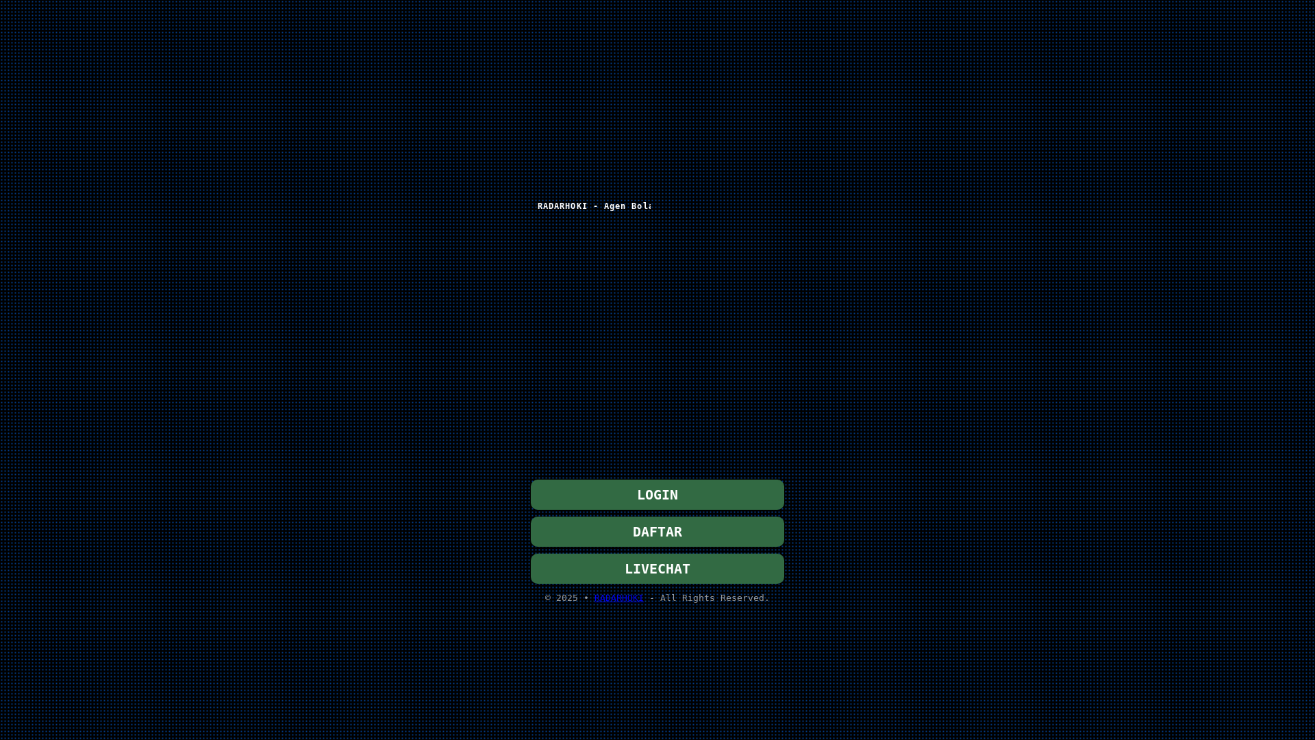 website screenshot of https://radarhoki-bvp.pages.dev/
