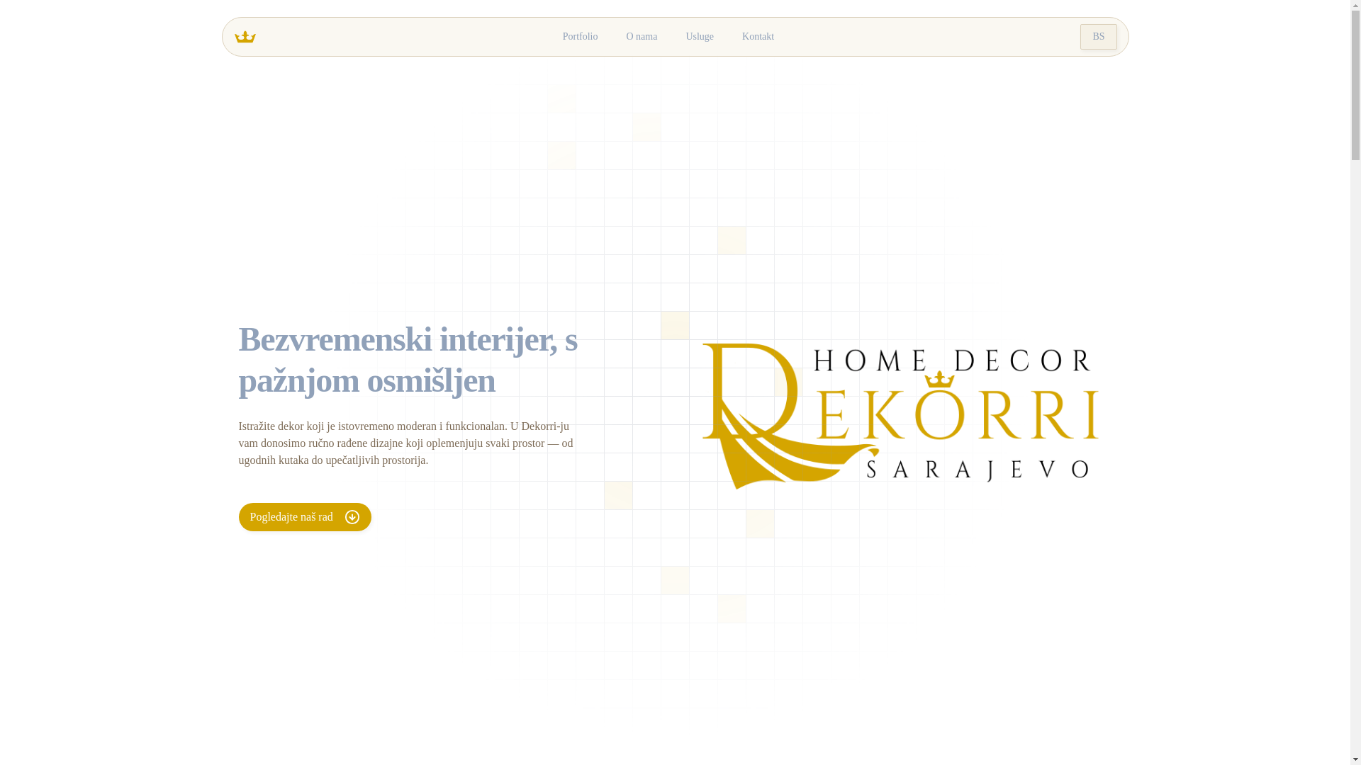 website screenshot of https://dekorri.pages.dev/
