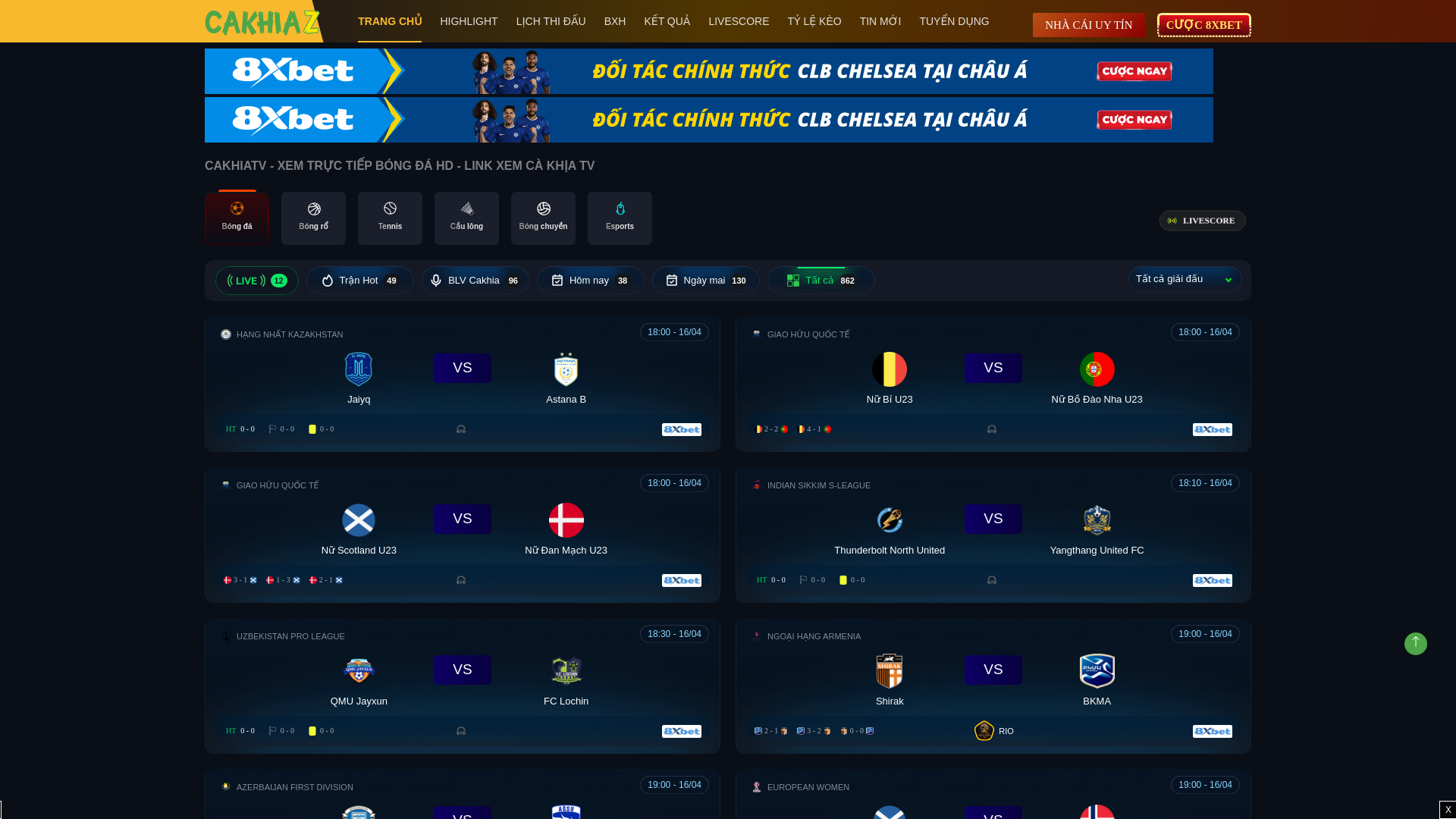 website screenshot of https://cakhiazz.cc