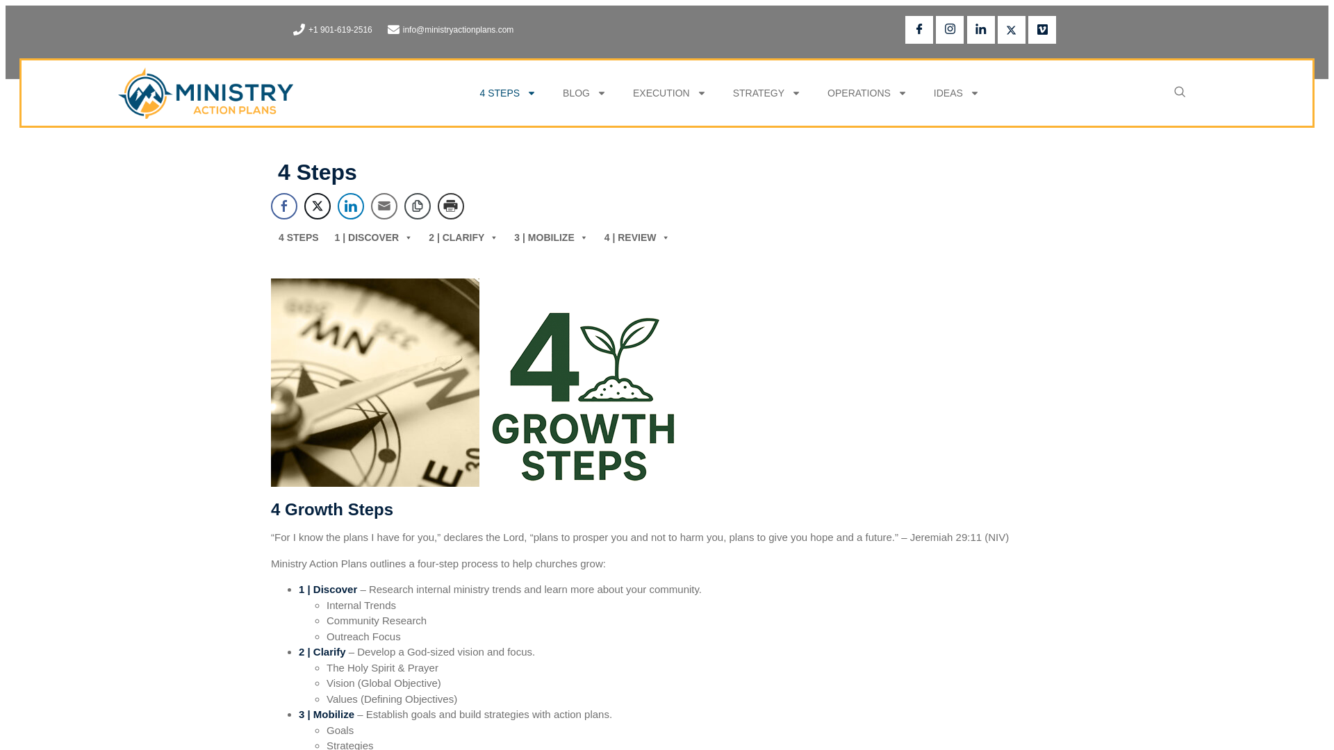 website screenshot of https://4growthsteps.com/
