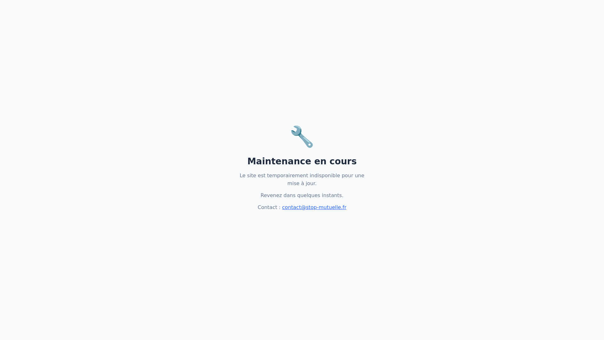 website screenshot of https://stop-mutuelle.fr