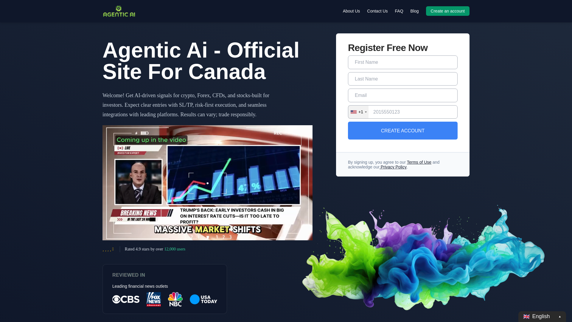website screenshot of https://agenticai-canada.com