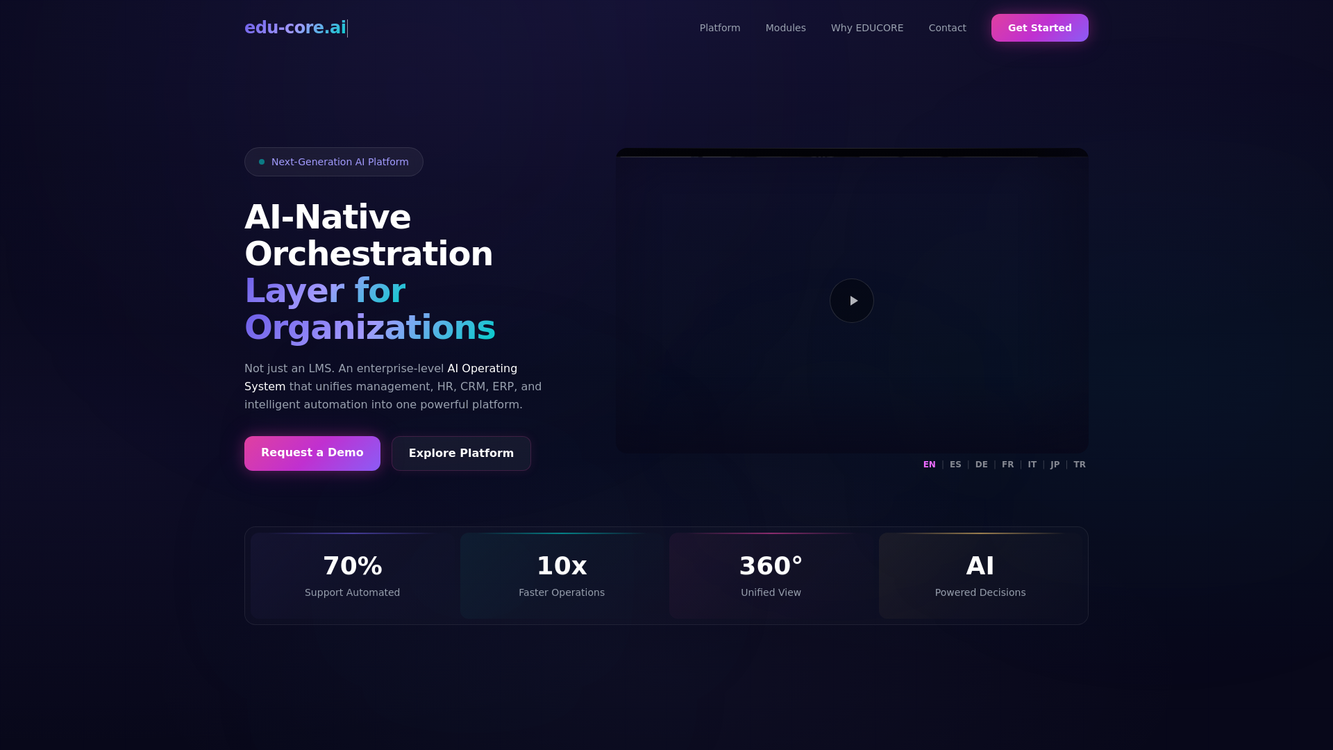 website screenshot of https://edu-core.ai/