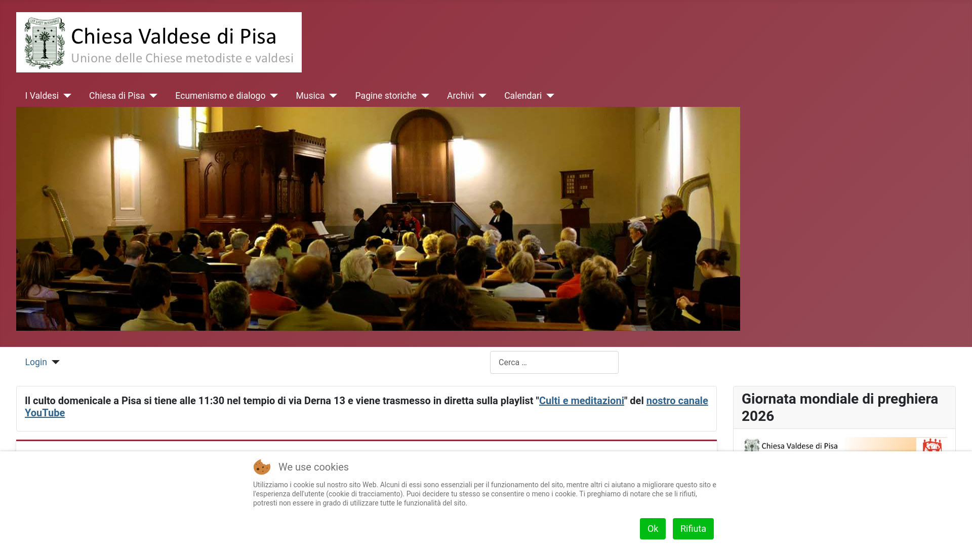 website screenshot of https://sommanidipisa.it/