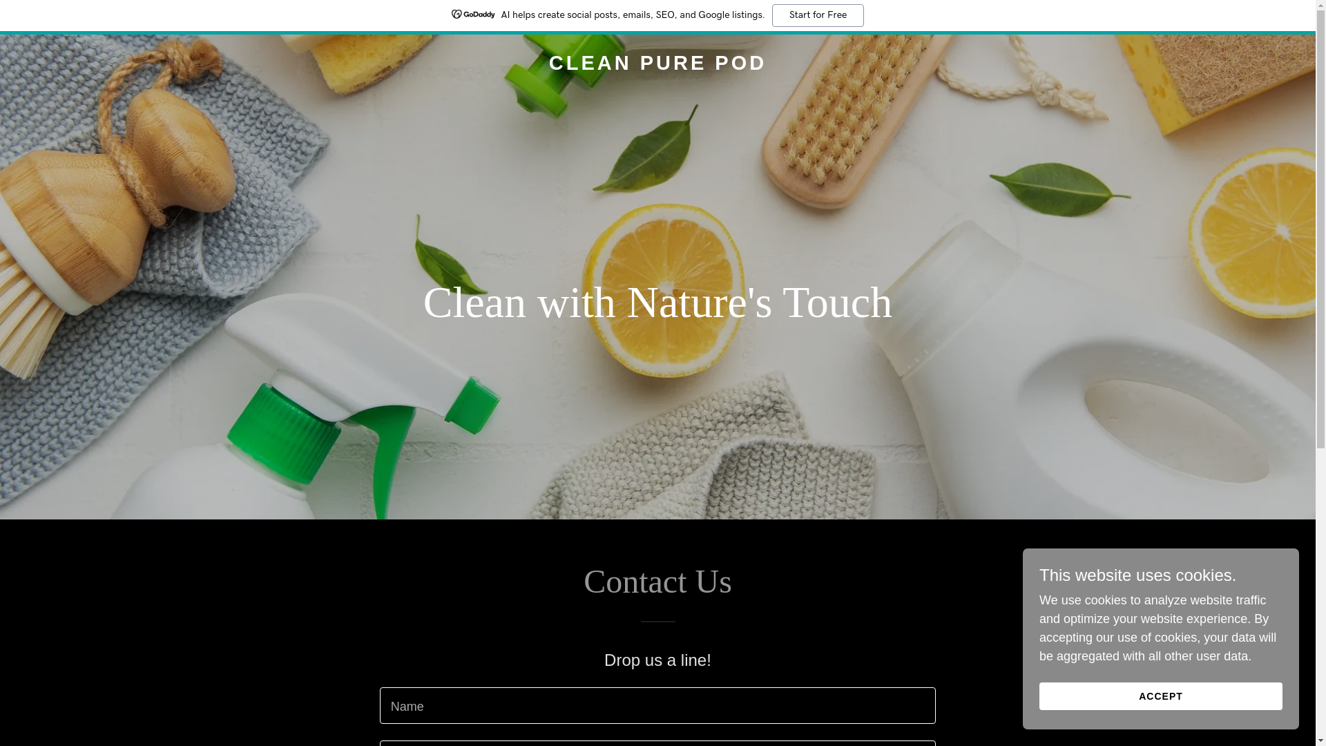 website screenshot of https://cleanpure.com.au/