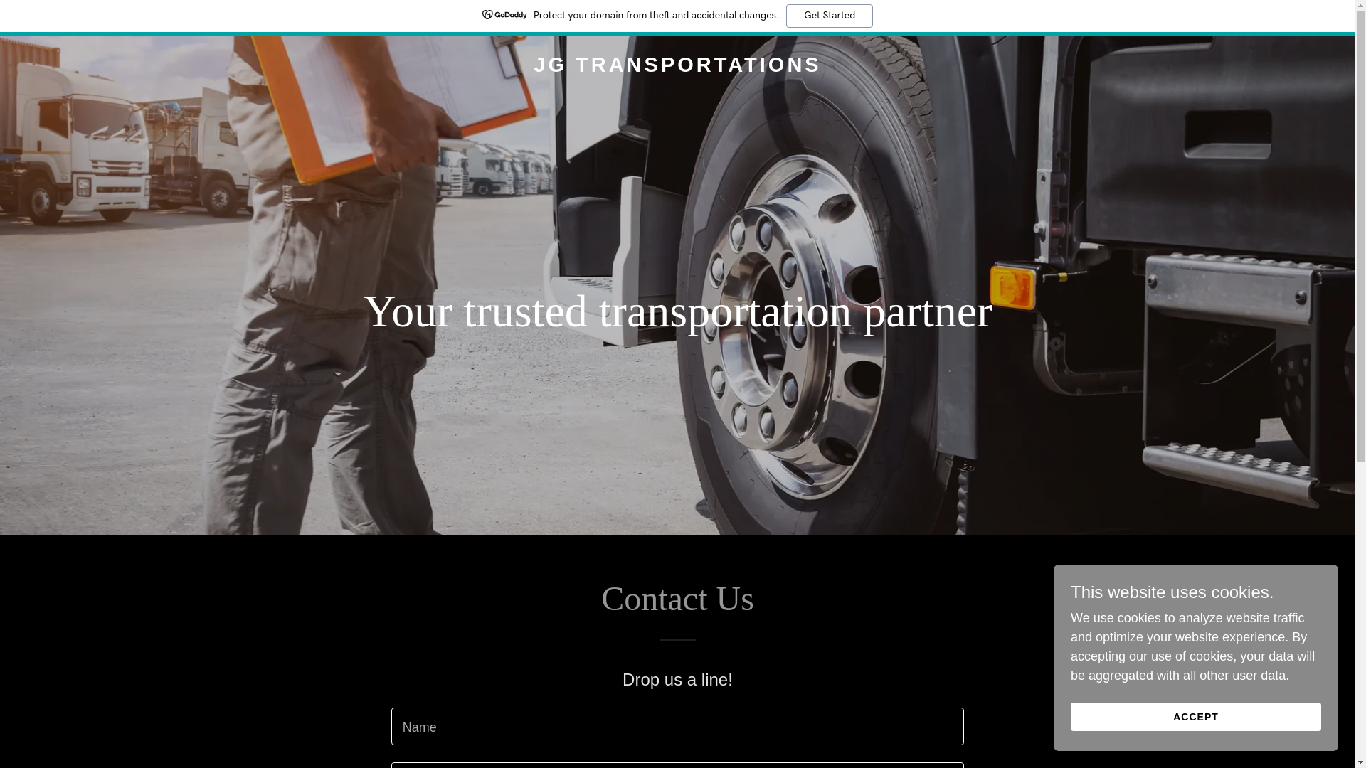 website screenshot of https://jgtransportations.com/