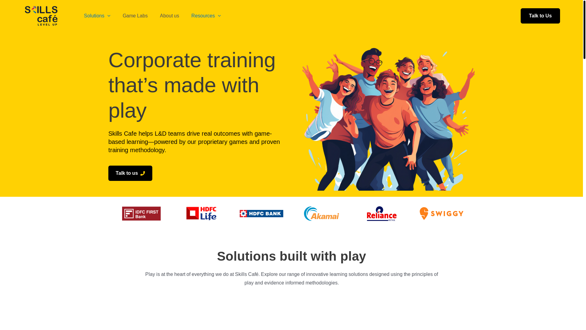 website screenshot of https://skills.cafe/