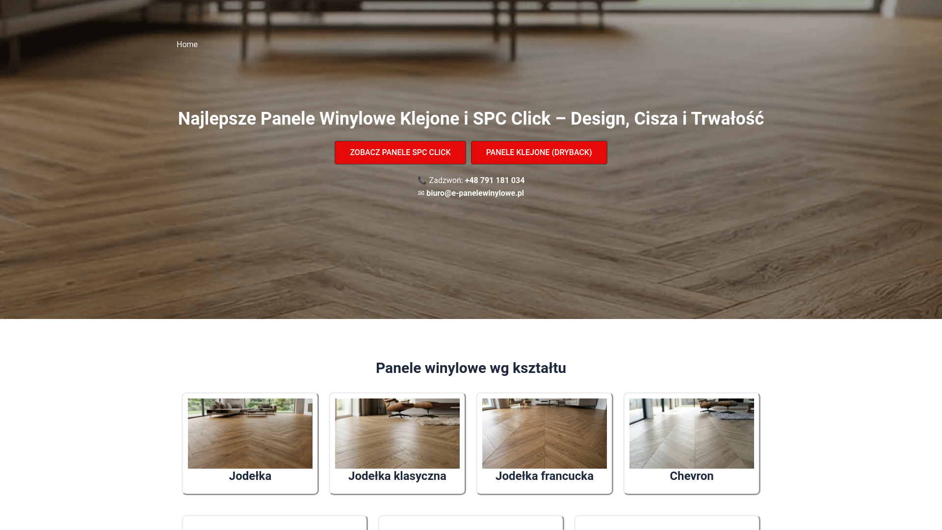 website screenshot of https://e-panelewinylowe.pl/