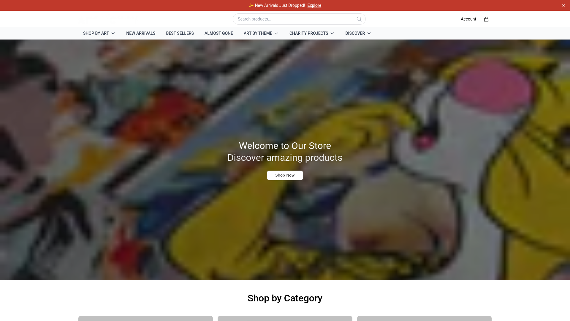 website screenshot of https://andyokayliving.shop/