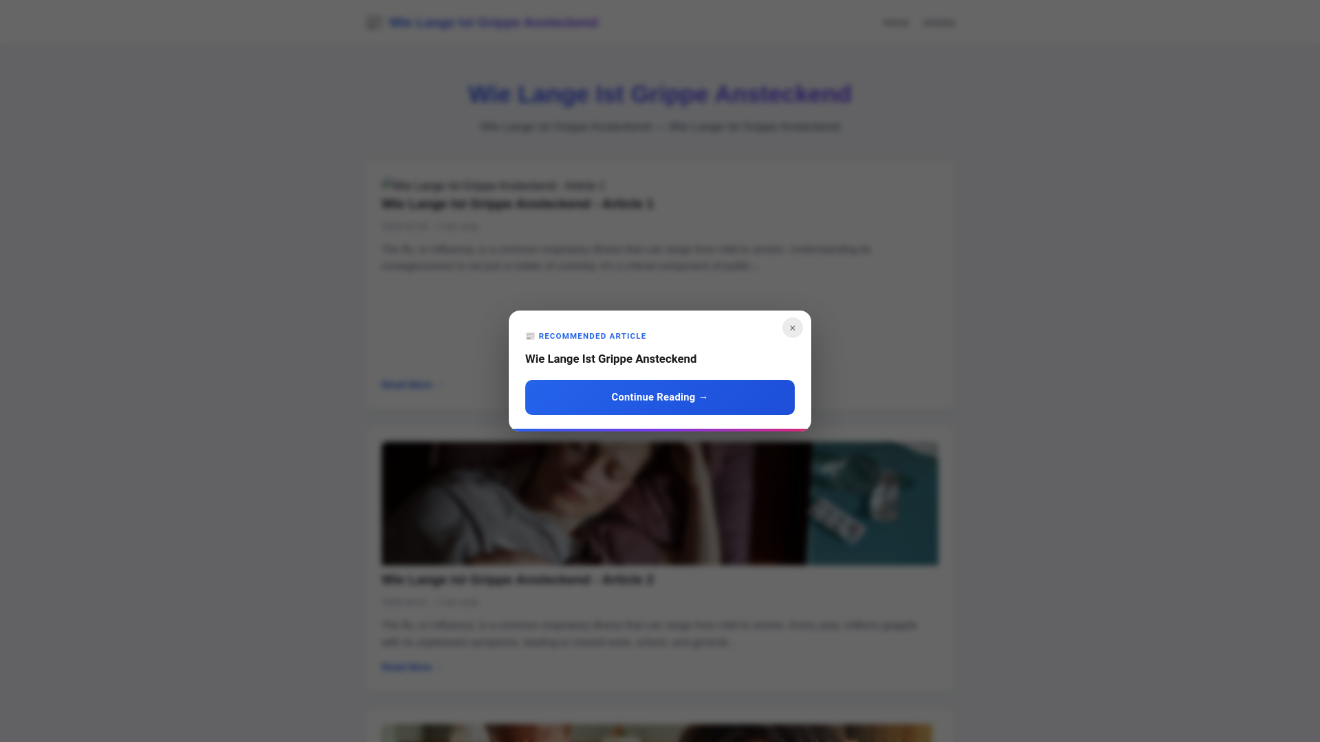 website screenshot of https://wie-lange-ist-grippe-ansteckend.pages.dev/