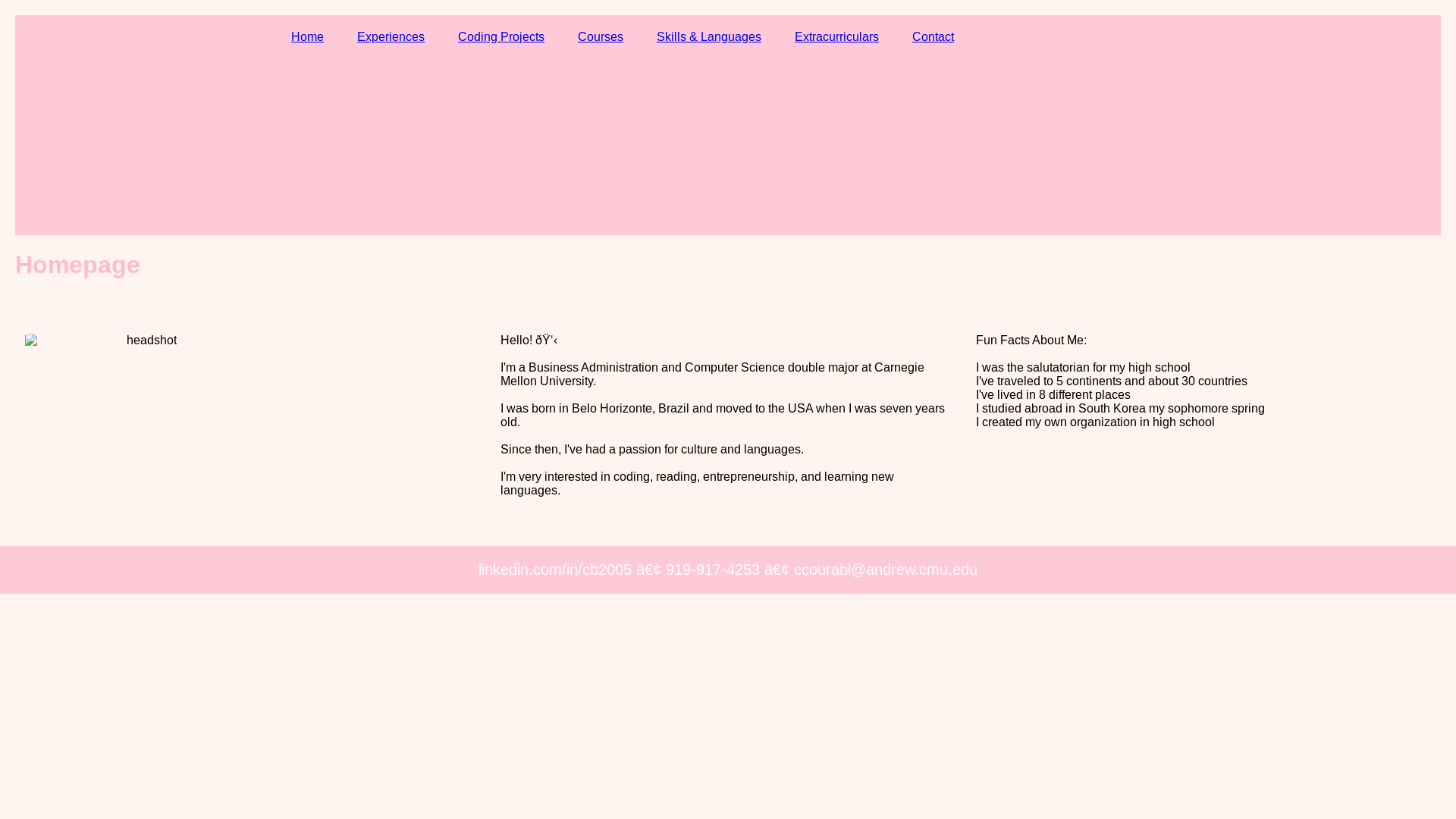 website screenshot of https://katecourabicalho.com/