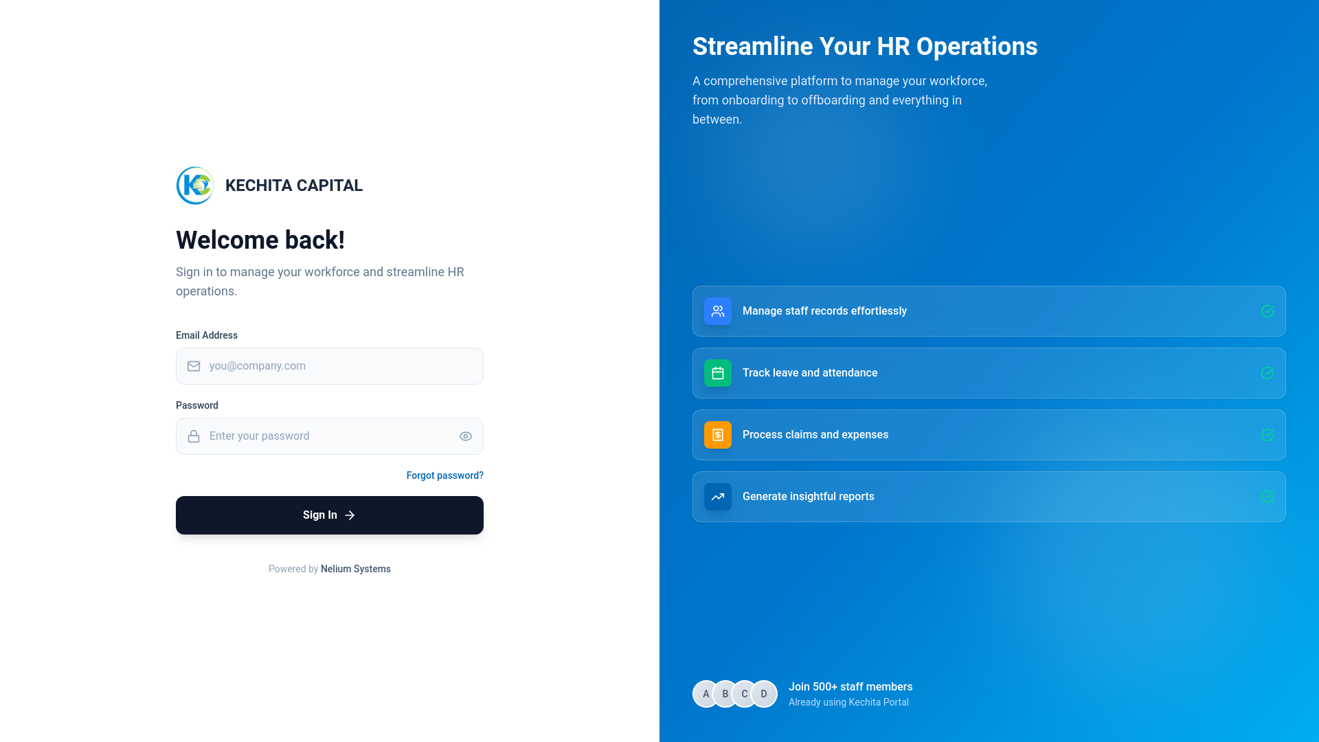 website screenshot of https://kechita.cloud/