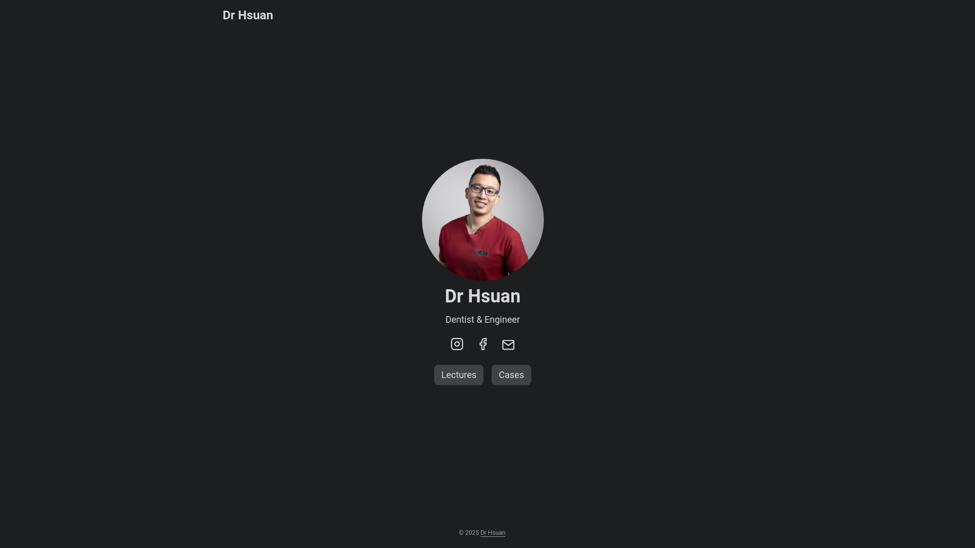 website screenshot of https://hugo-drhsuan.pages.dev/