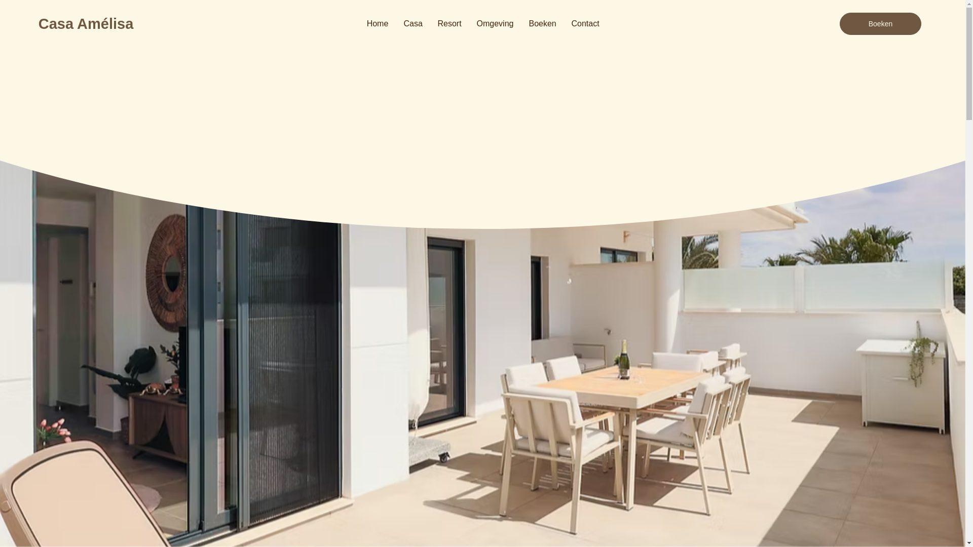 website screenshot of https://casa-amelisa.com/