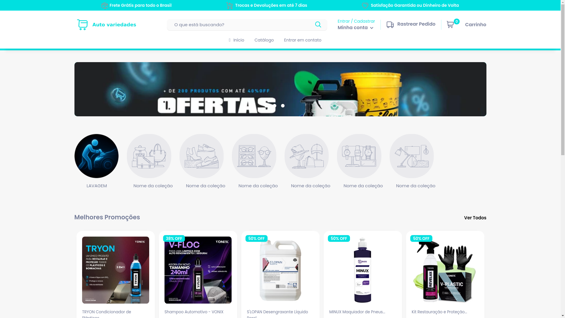 website screenshot of https://autovariedades.com.br/