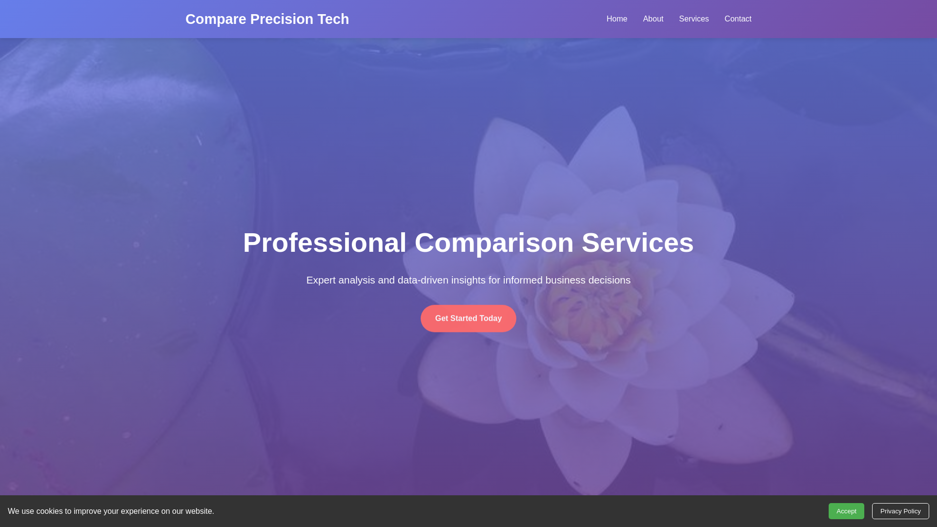 website screenshot of https://compareprecisiontech.shop/