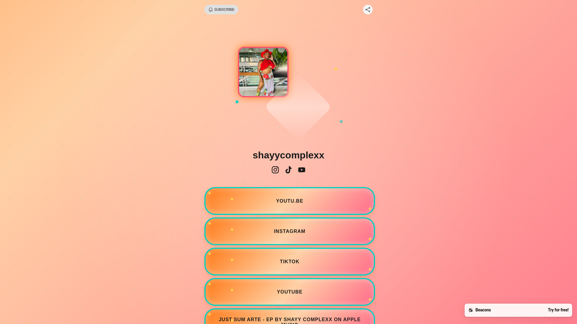website screenshot of https://shayycomplexx.com/