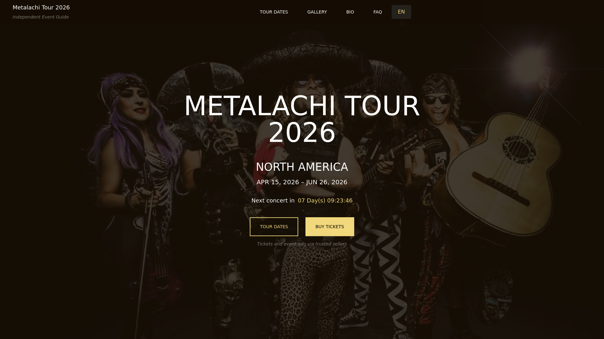website screenshot of https://metalachitour.com