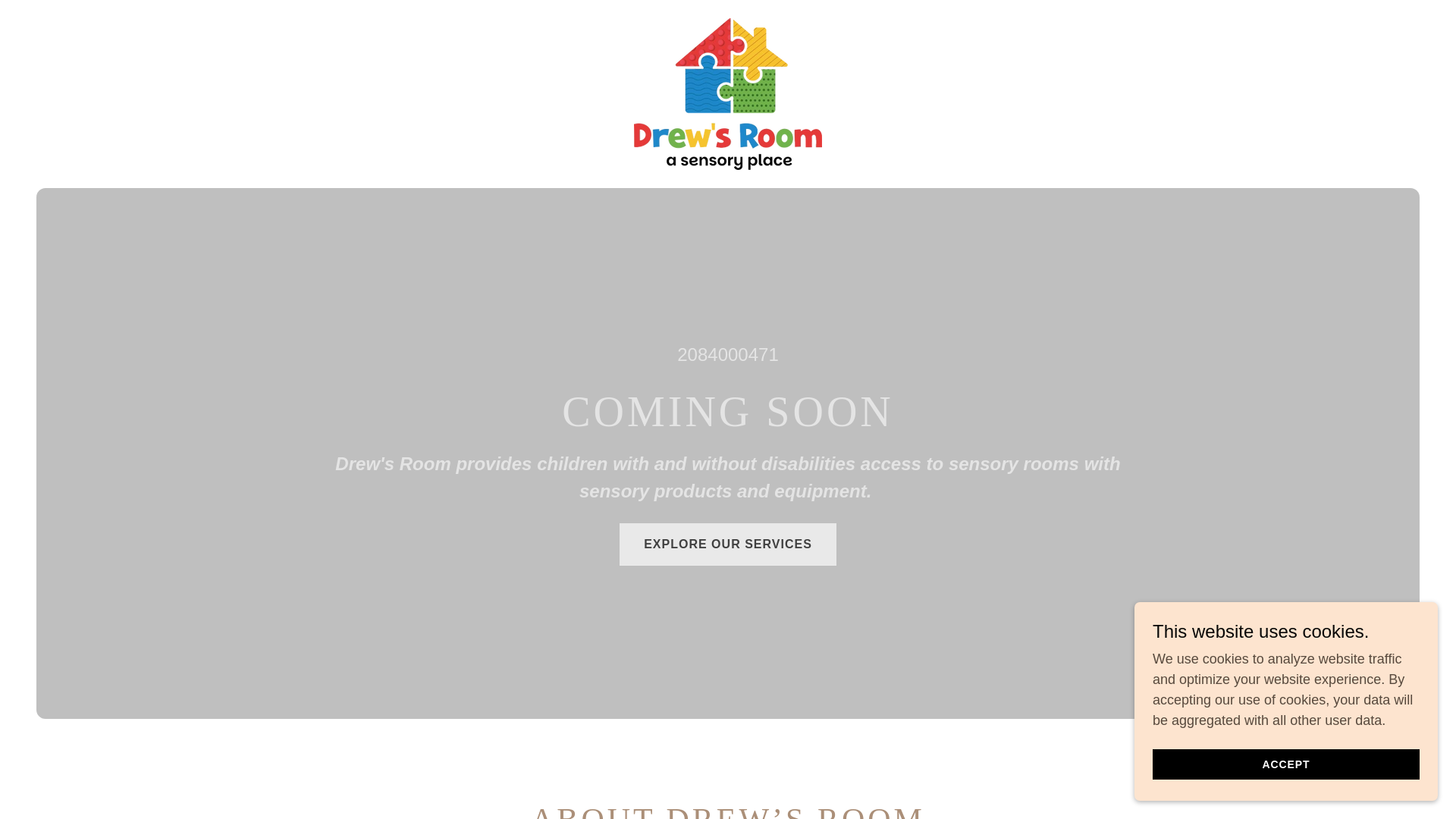 website screenshot of https://drewsroom.com/