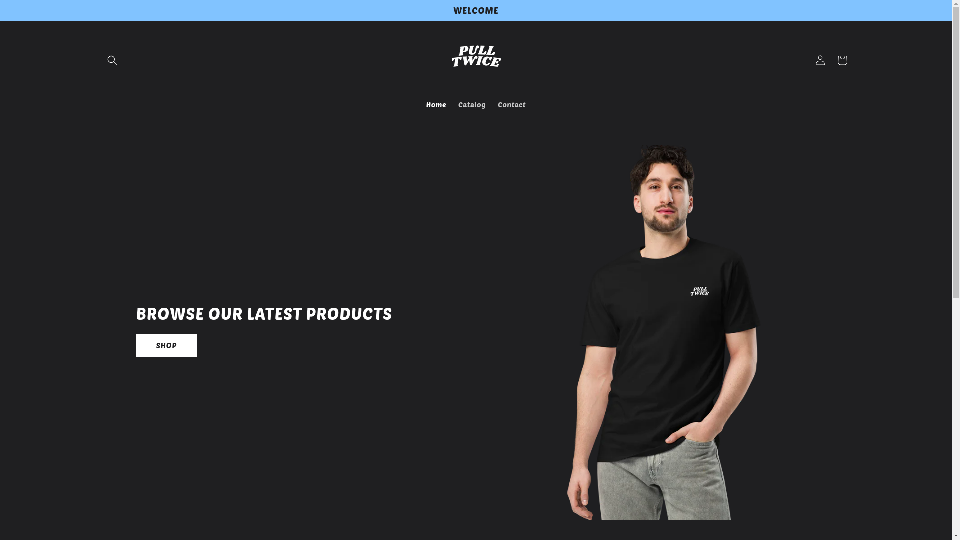 website screenshot of https://pulltwice.shop/