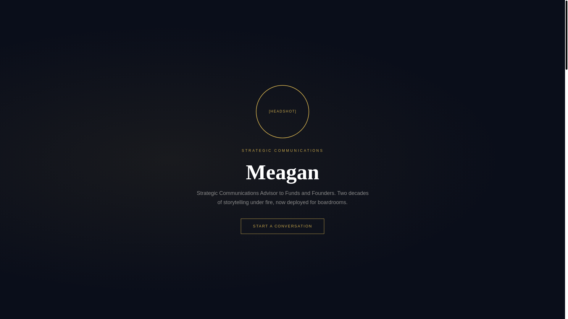 website screenshot of https://meagan-advisory.pages.dev/