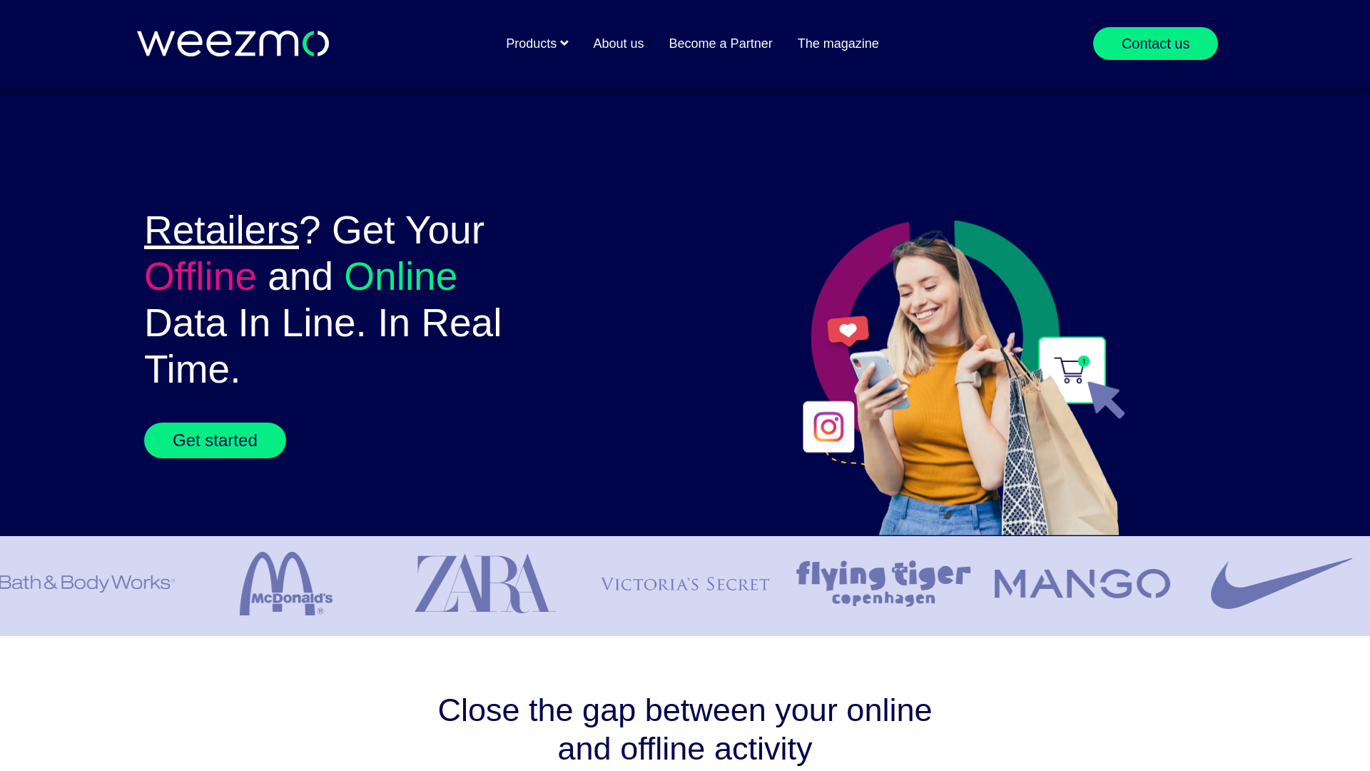 website screenshot of https://weezmo.com/