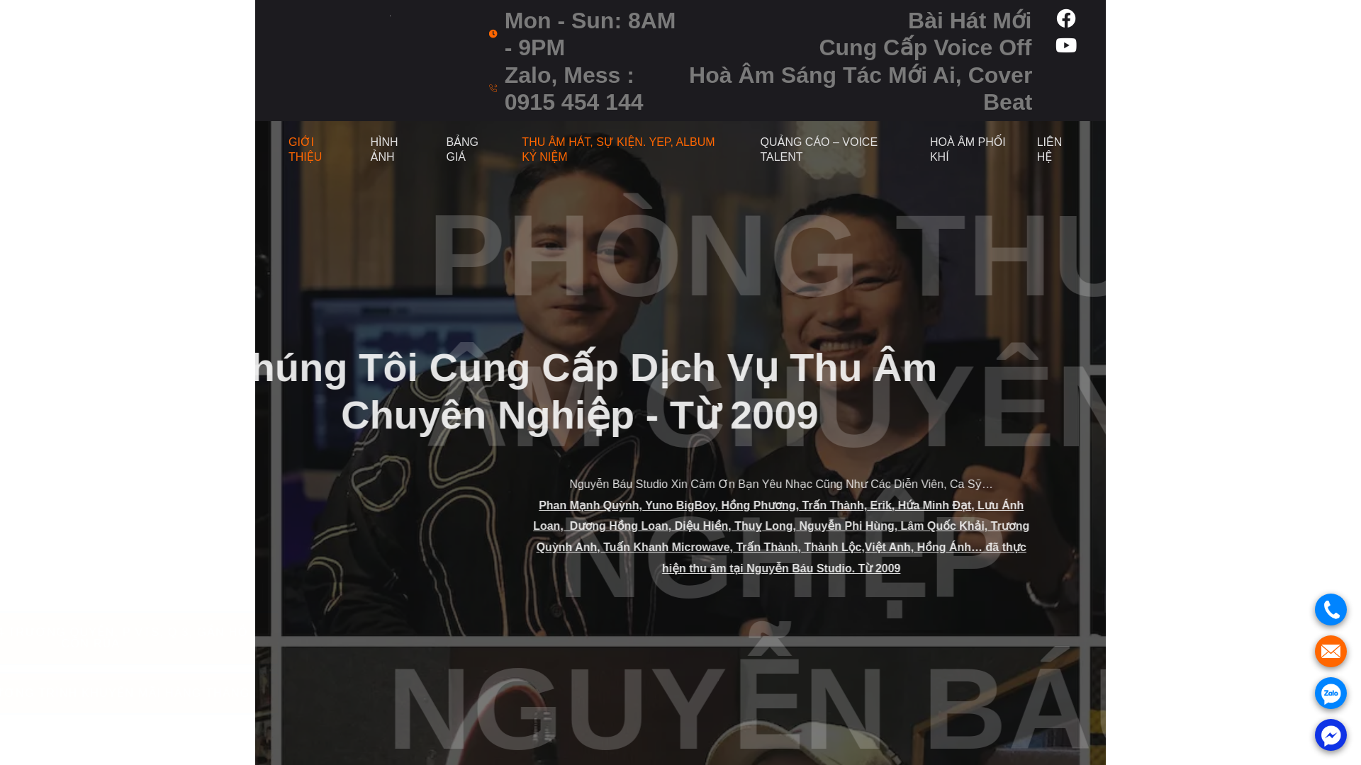 website screenshot of https://nguyenbaustudio.com/